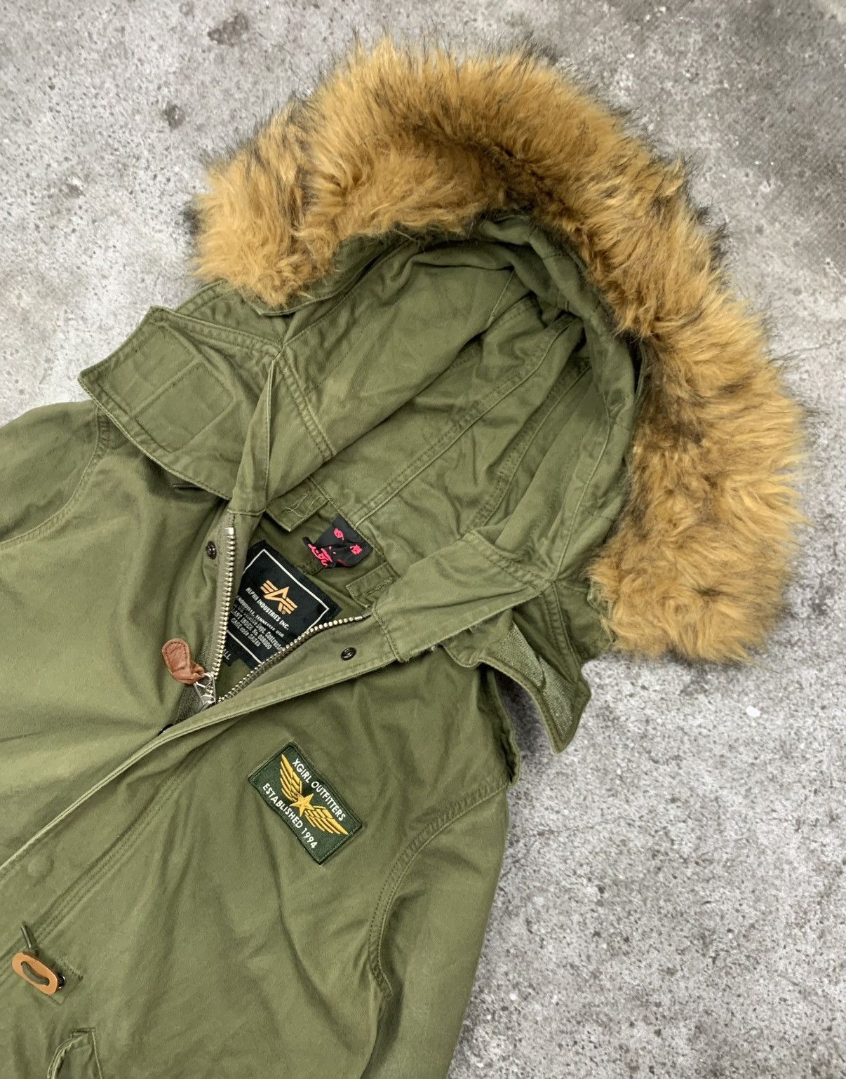 Alpha Industries Colaboration “Alpha Industries X Girl” Parkas Fur Jacket Size US S / EU 44-46 / 1 - 2 Thumbnail