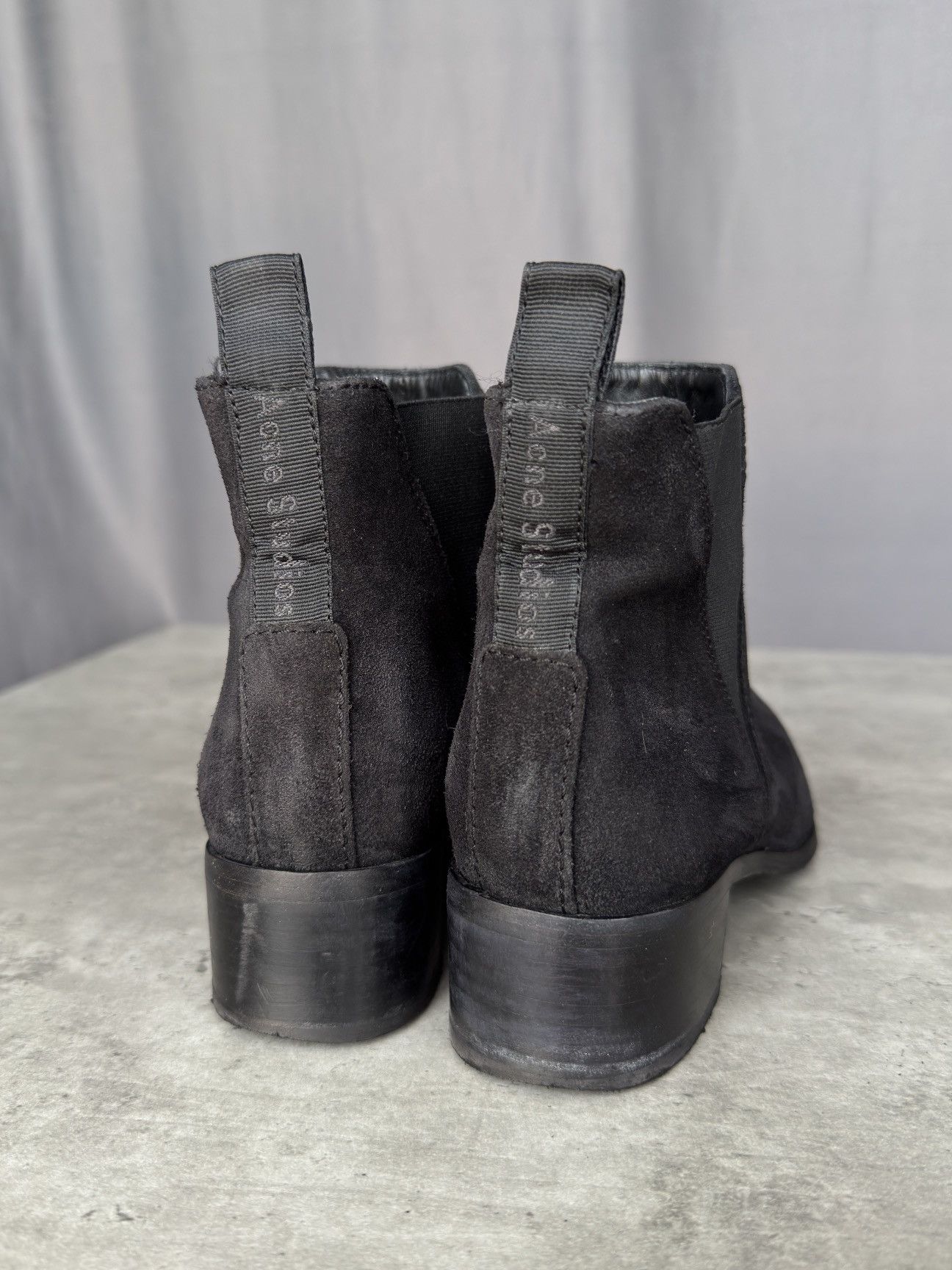 Acne Studios Acne Studios Jensen Ankle Boots Black Suede Italian Shoes Size US 5.5 / IT 35.5 - 4 Thumbnail