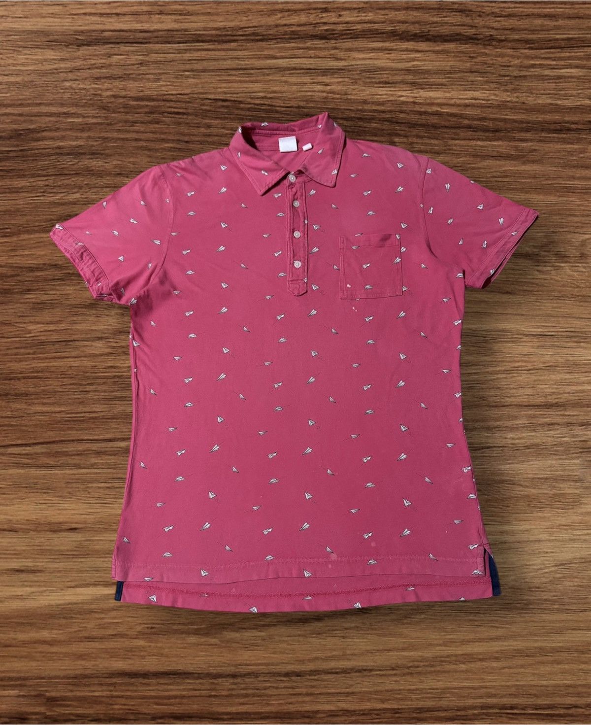 Designer × Michael Bastian × Uniqlo Michael Bastian X Uniqlo Full Print Polo Tee Size US L / EU 52-54 / 3 - 1 Thumbnail