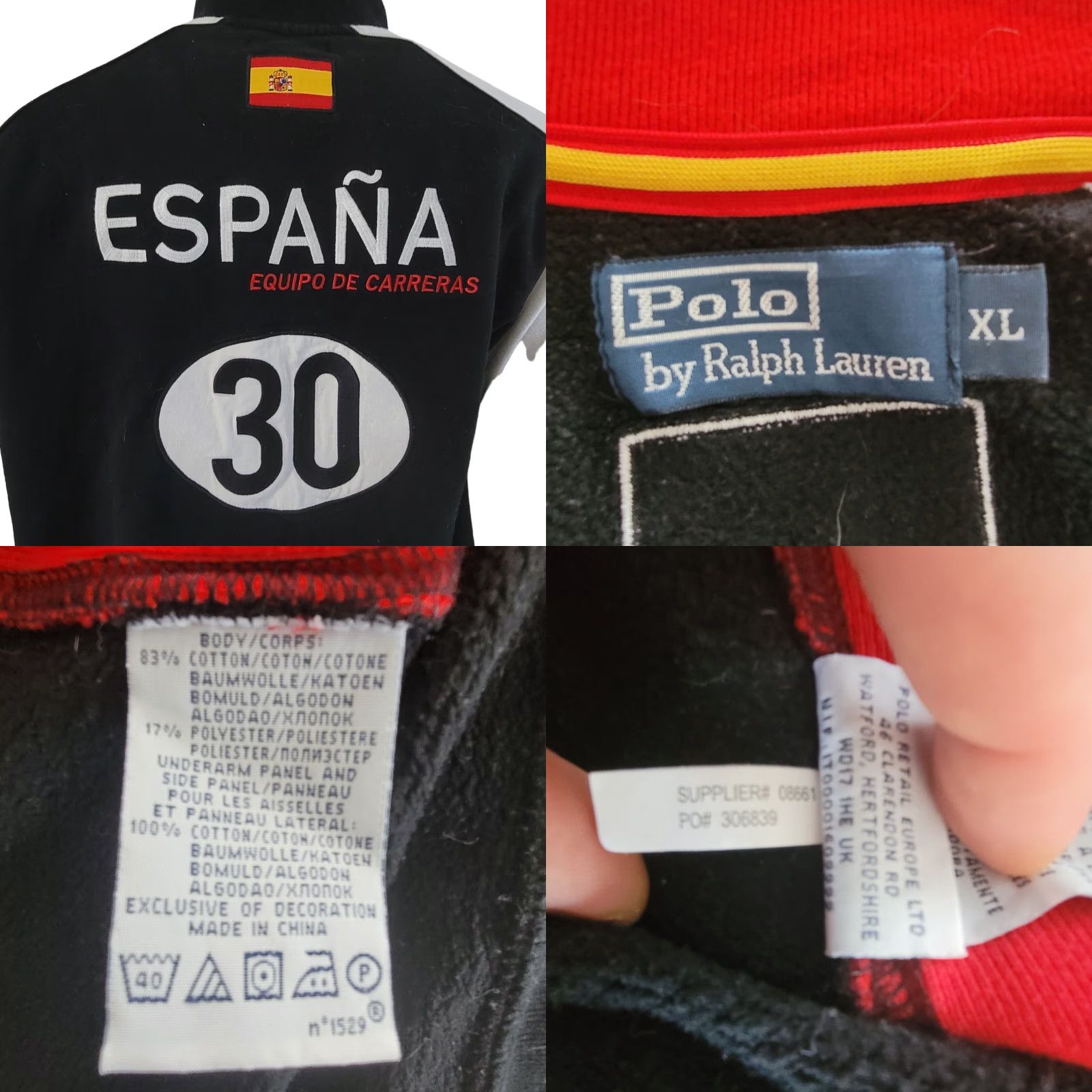 Polo Ralph Lauren VINTAGE Polo Ralph Lauren RL Racing Tracksuit Top Jacket XL Spain Multicoloured Racing/Activewear Mens Track Jacket Size US XL / EU 56 / 4 - 9 Thumbnail