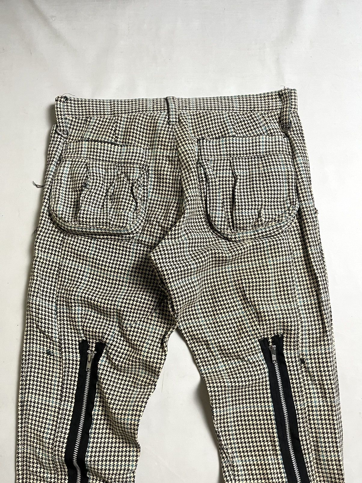 Beauty Beast 90s - Milkboy houndtooh Zipper Pant / lgb / i6 w 9 style Size US 32 / EU 48 - 7 Thumbnail
