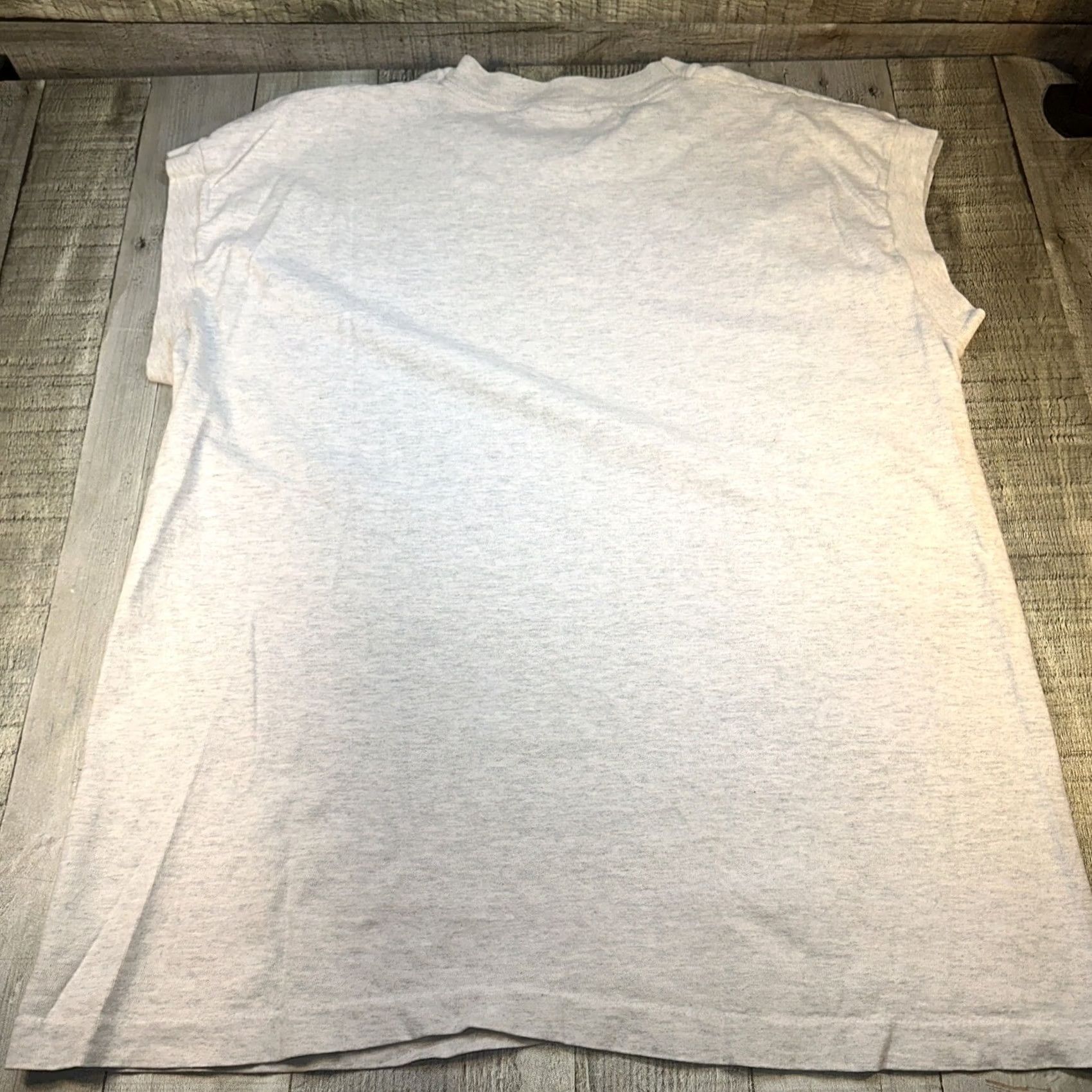Fruit Of The Loom VINTAGE Fruit of the Loom T-Shirt Gray USA Men L Regular Blank Shirt Mens Size US L / EU 52-54 / 3 - 8 Thumbnail