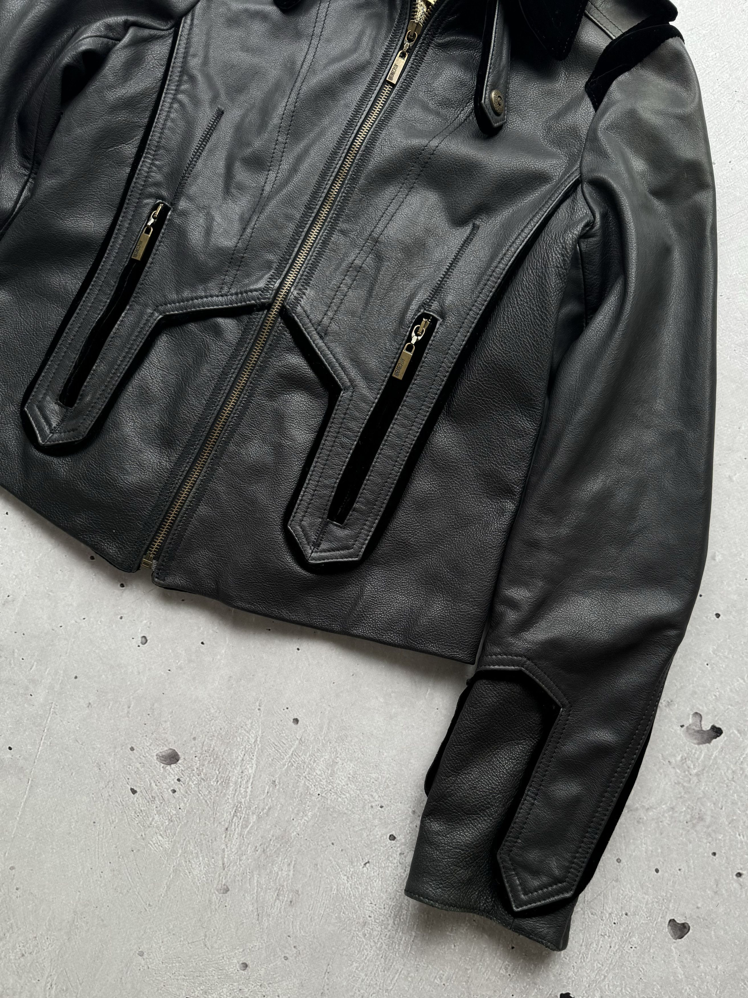 Just Cavalli × Roberto Cavalli × Vintage Just Cavalli Vintage Zipped Leather Jacket Size M / US 6-8 / IT 42-44 - 3 Thumbnail