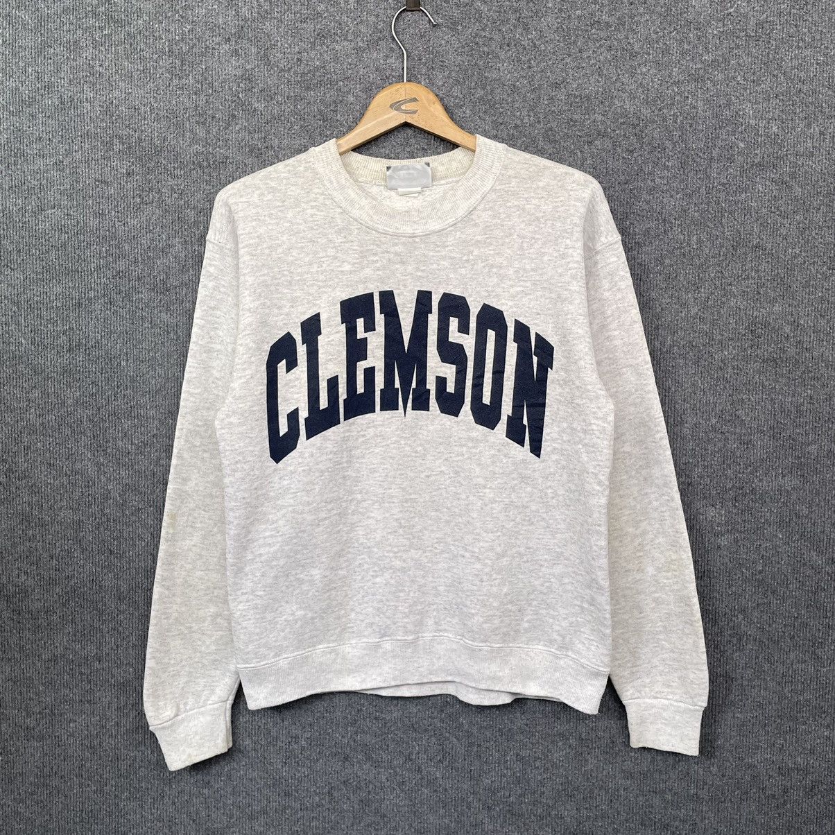 Vintage Vintage 90s Clemson University Crewneck Size US S / EU 44-46 / 1 - 1 Thumbnail