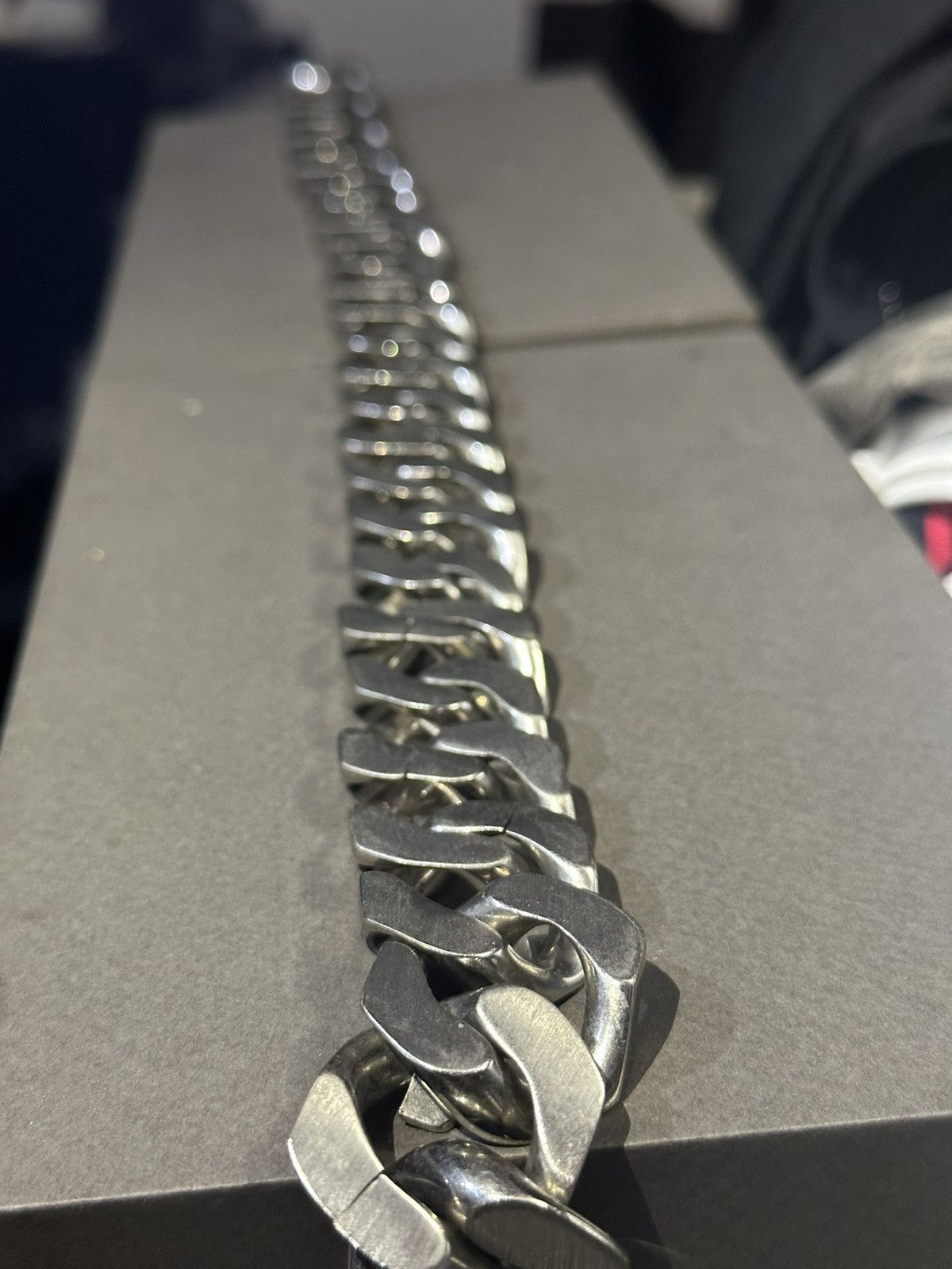 image of Givenchy Medium G Chain Necklace in Silver, Men's