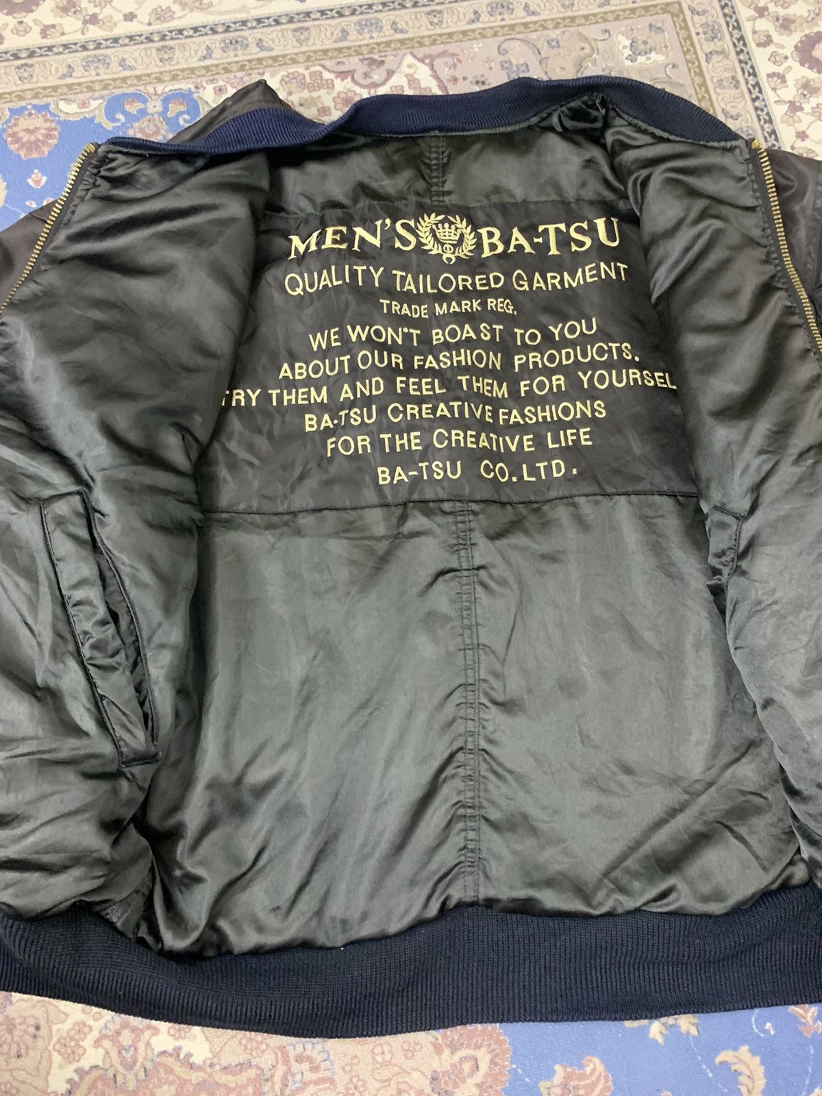 Japanese Brand Vintage Mens BATSU Japanese Brand Flight Jacket Size US XL / EU 56 / 4 - 10 Thumbnail
