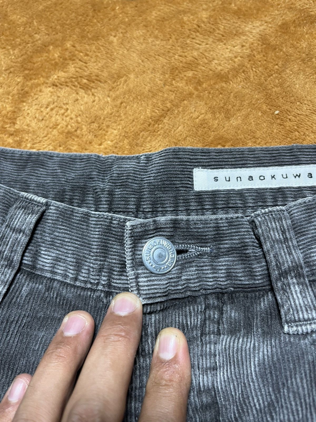 Issey Miyake × Japanese Brand × Vintage Vintage Sunaokuwahara Double Waist Courdroy Pants Japan 🇯🇵 Size US 30 / EU 46 - 4 Thumbnail