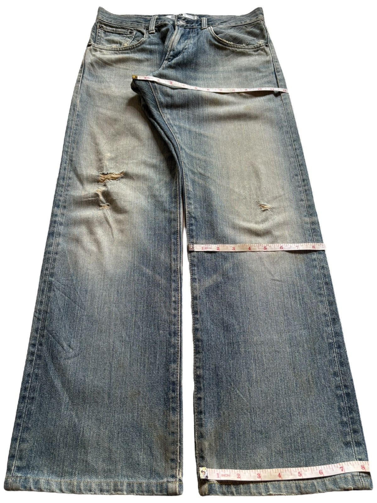Edwin × Japanese Brand Exclusive Vintage Japanese Edwin Mud Wash Baggy Jeans Size US 30 / EU 46 - 14 Thumbnail