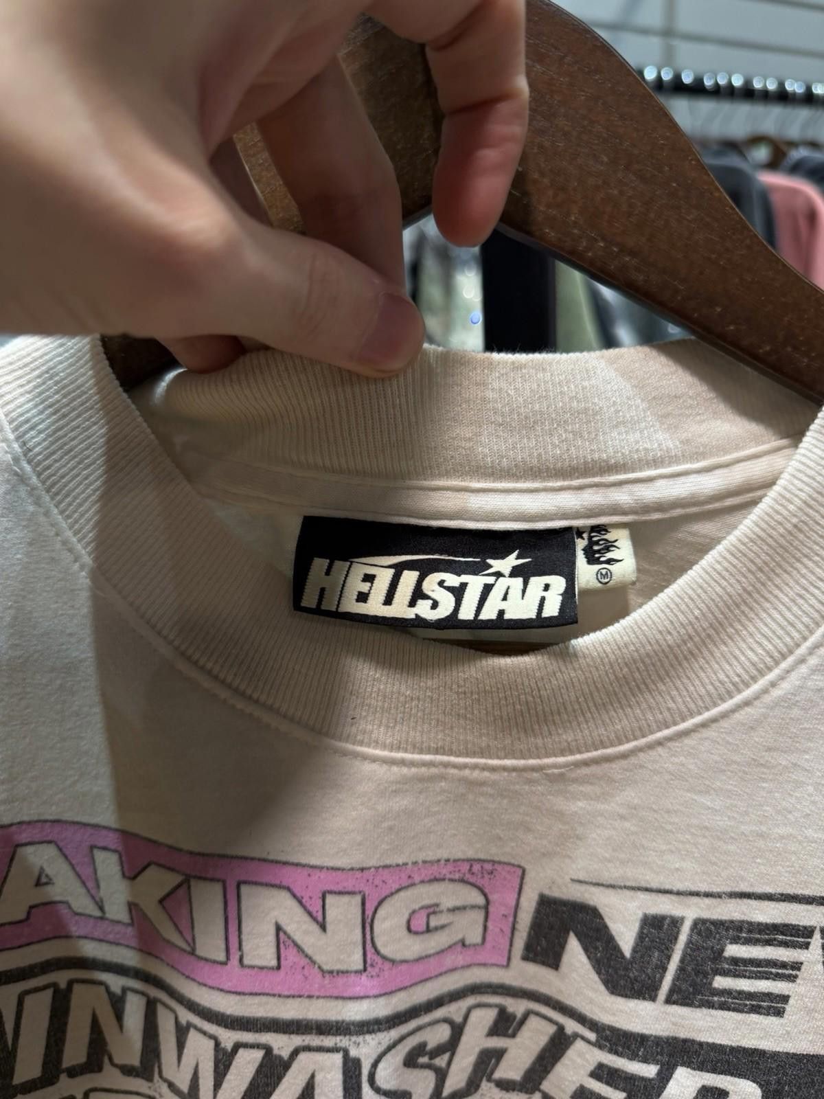 HELLSTAR Hellstar Men's White Brain Wash T-Shirt Size (M) Authentic Size US M / EU 48-50 / 2 - 7 Thumbnail
