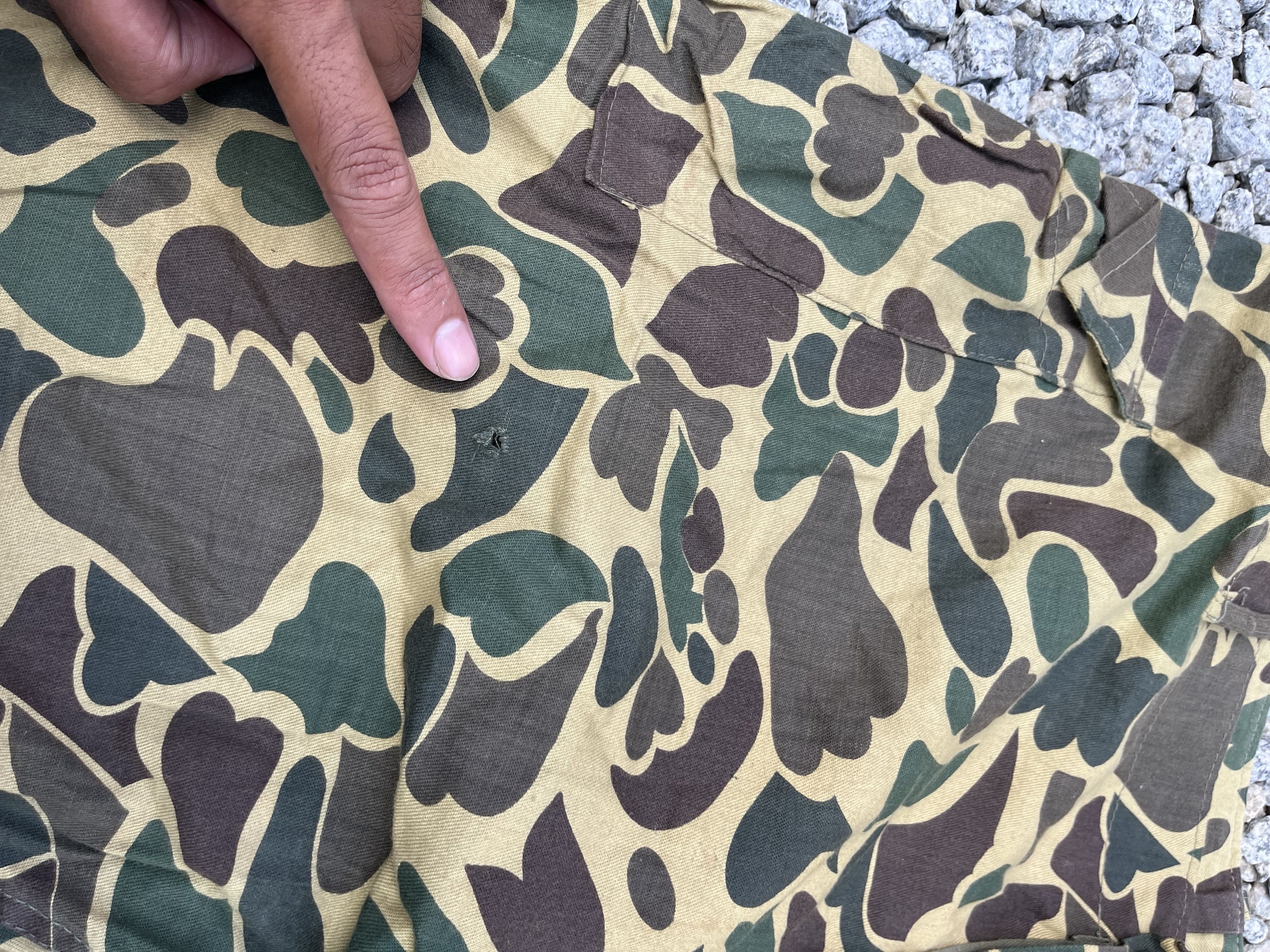 Japanese Brand × Vintage Vintage 80s Army Frog Skin Camouflage Military Style Size US 38 / EU 54 - 13 Thumbnail