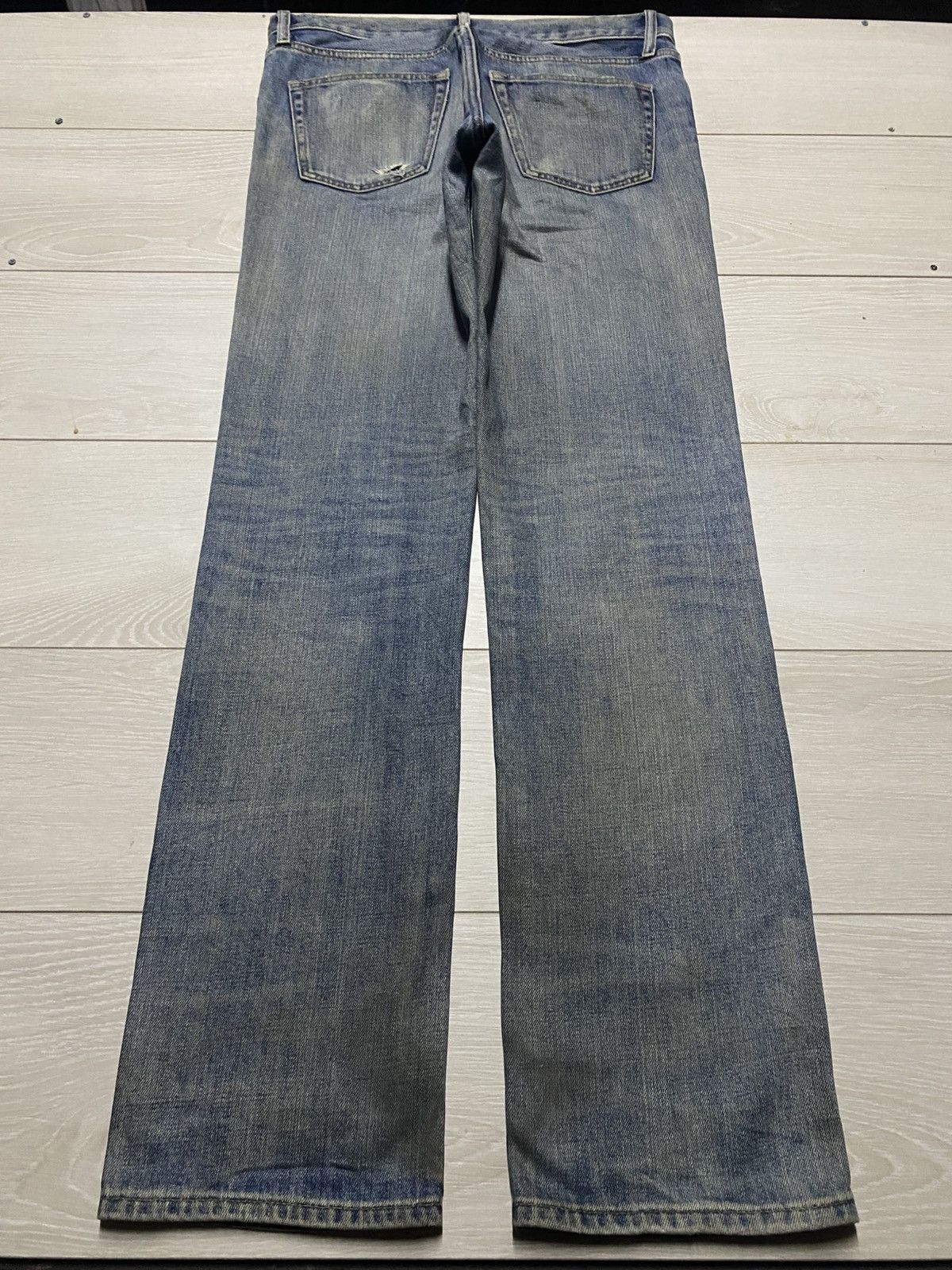 Uniqlo Vintage Uniqlo Mud Wash Distressed Slim Fit Jeans Size US 34 / EU 50 - 2 Thumbnail