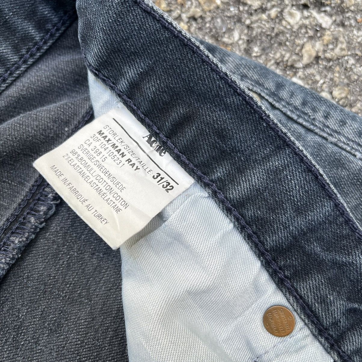 Acne Studios Acne studios Max Man Ray Slim Denim Washed Faded Jeans Size US 31 - 9 Thumbnail