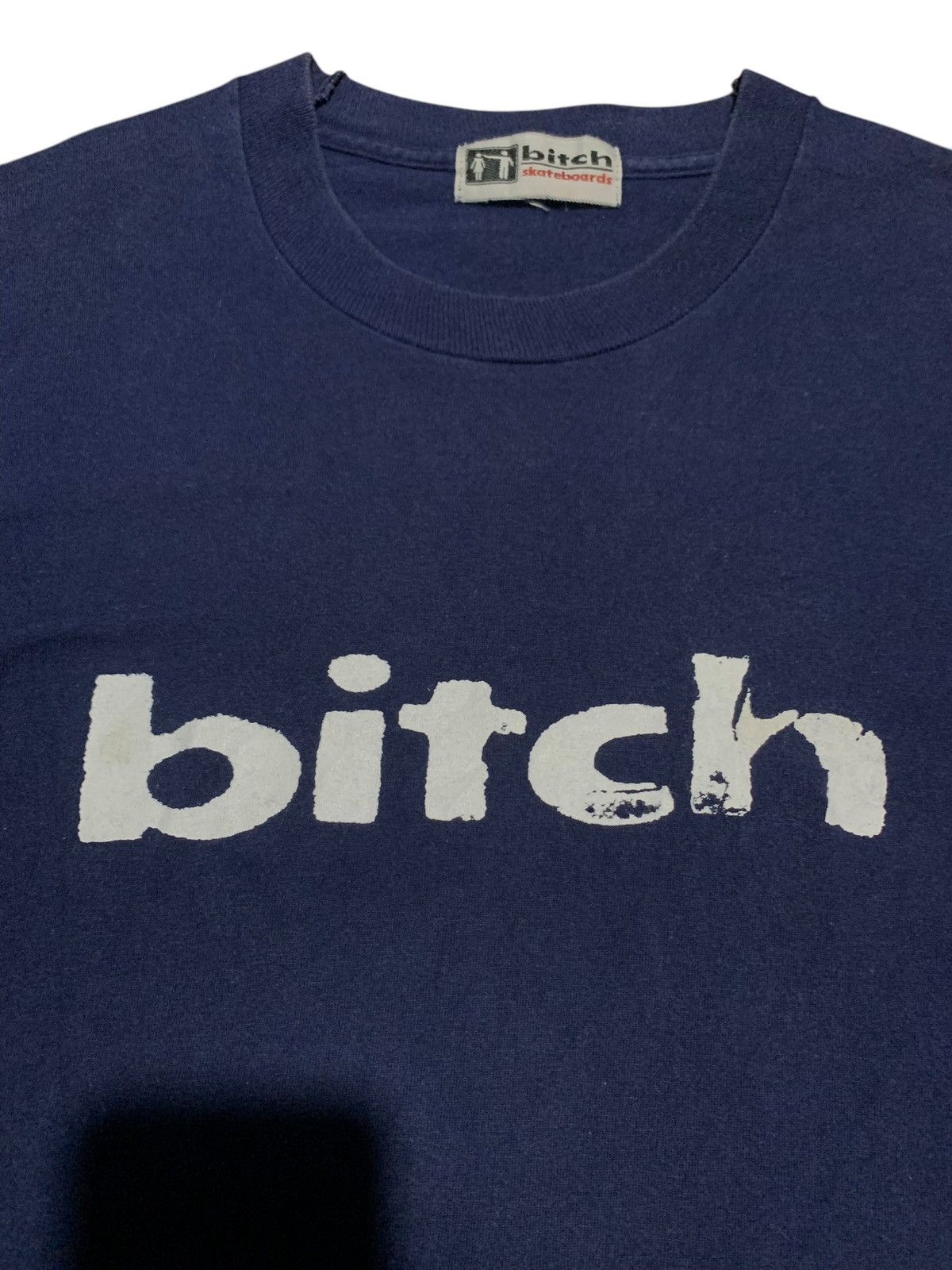Hook-Ups 1990s Bitch Skateboard single stitch T shirt vintage Size US M / EU 48-50 / 2 - 4 Thumbnail
