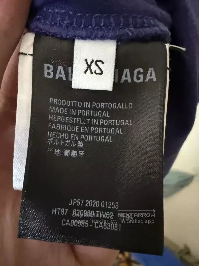 Balenciaga Balenciaga Blue Coke Printed Short Sleeve Size US XS / EU 42 / 0 - 4 Thumbnail