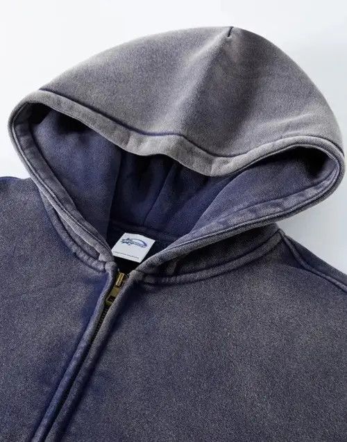 Japanese Brand Ishihara x Mayu Blue Batik Fleece Zippered Hoodie Size US XL / EU 56 / 4 - 2 Thumbnail