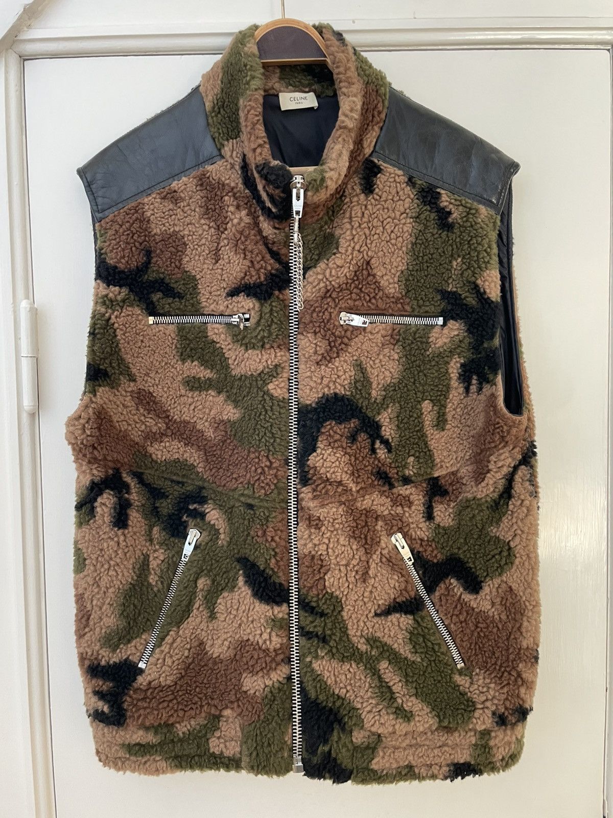 Celine Rare CELINE fleece gilet Size US M / EU 48-50 / 2 - 1 Thumbnail