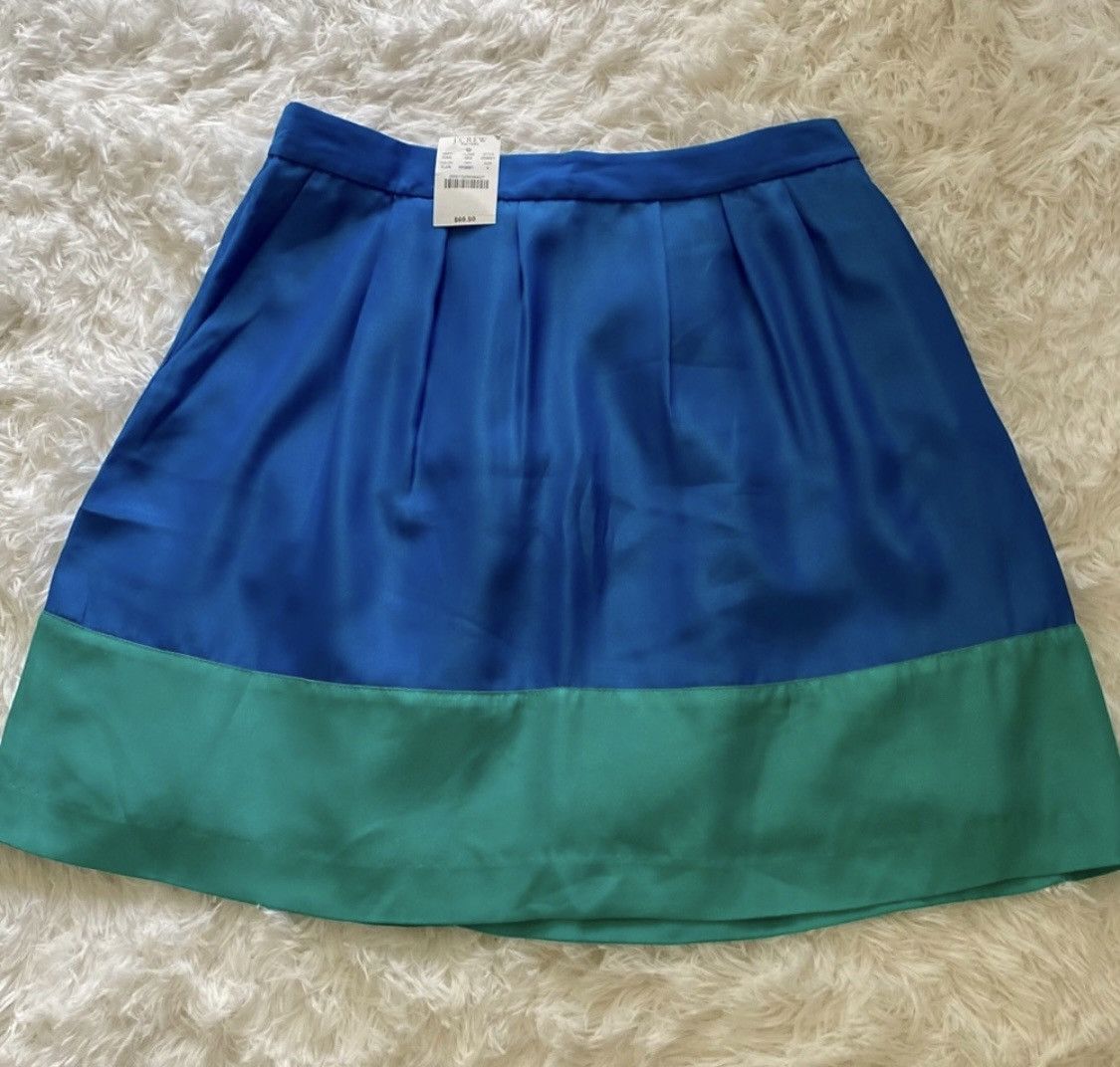 J.Crew J CREW A LINE COLOR BLOCK ABOVE KNEE MINI SKIRT Size 27" / US 4 / IT 40 - 7 Thumbnail