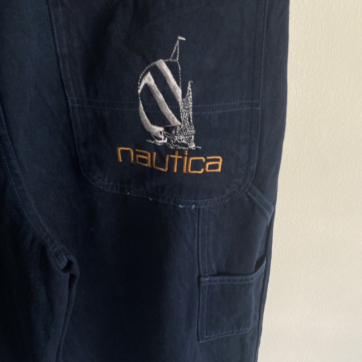 Nautica × Vintage Vintage Nautica Baggy Carpenter Hiphop Pants Size US 42 / EU 58 - 2 Thumbnail