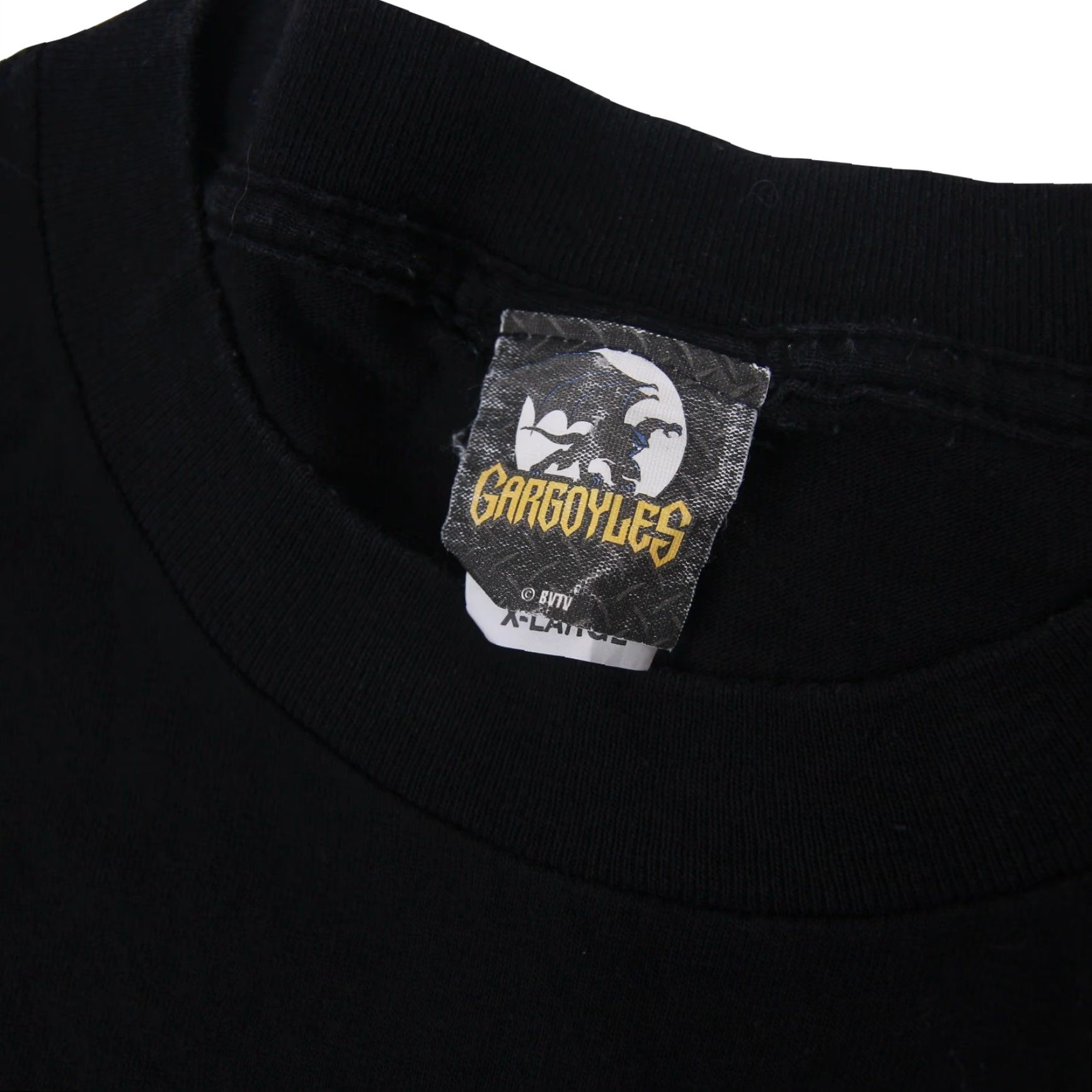 Vintage VINTAGE Gargoyles Cartoon "The Night Will Never Be The Same" XL Graphic T Shirt Mens XL Black Graphic Shirt Size US XL / EU 56 / 4 - 4 Thumbnail