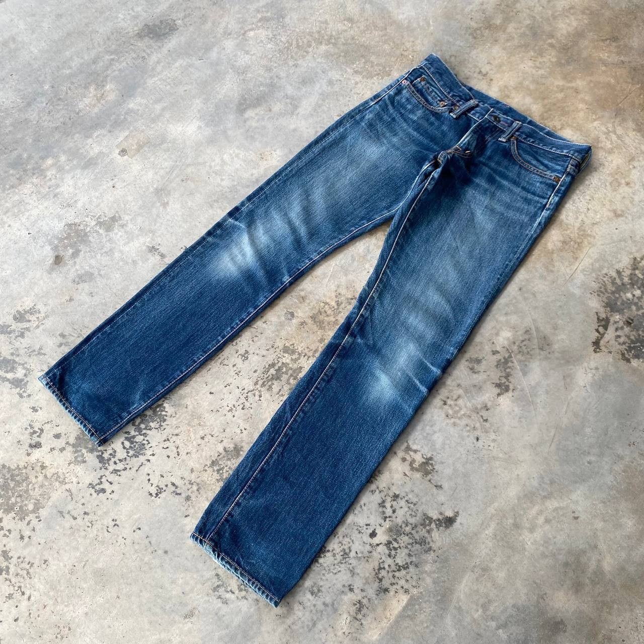 Kapital VINTAGE KAPITAL BY KIRO HIRATA FADED BLUE LOWRISE SLIMFIT Size US 27 - 3 Thumbnail