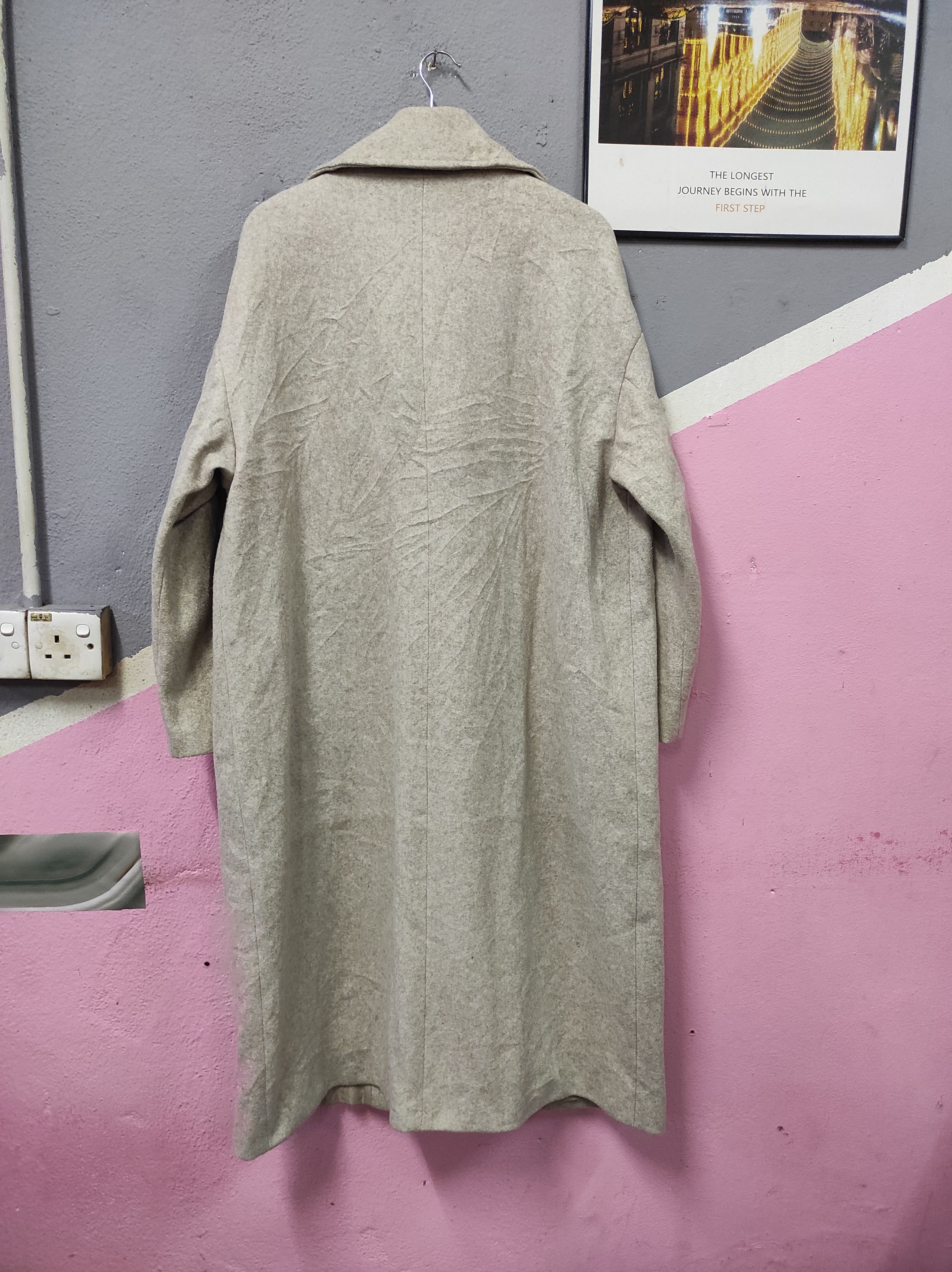 Japanese Brand × Zara ZARA DOUBLE BREASTED OVERSIZED COAT OVERCOAT LONG JACKET Size L / US 10 / IT 46 - 4 Thumbnail