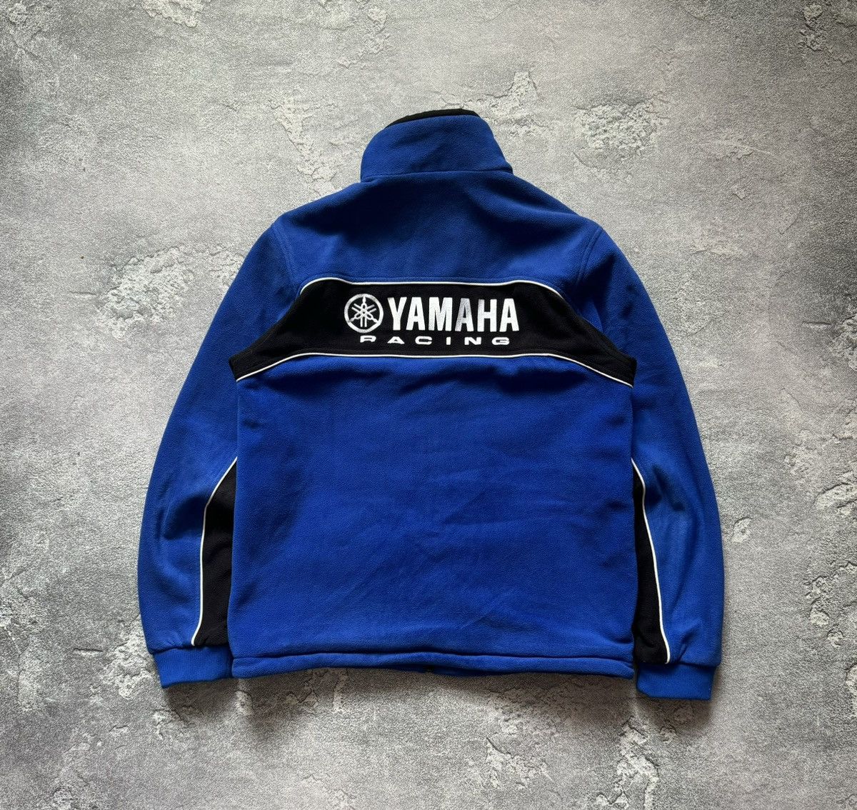 Vintage × Yamaha Yamaha L blue fleece jacket bomber zip big logo Size US L / EU 52-54 / 3 - 5 Thumbnail