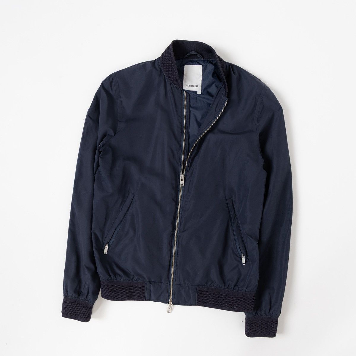J.Lindeberg J.Lindeberg Blue Bomber Jacket Zip Up Lightweight Casual Size US S / EU 44-46 / 1 - 1 Thumbnail
