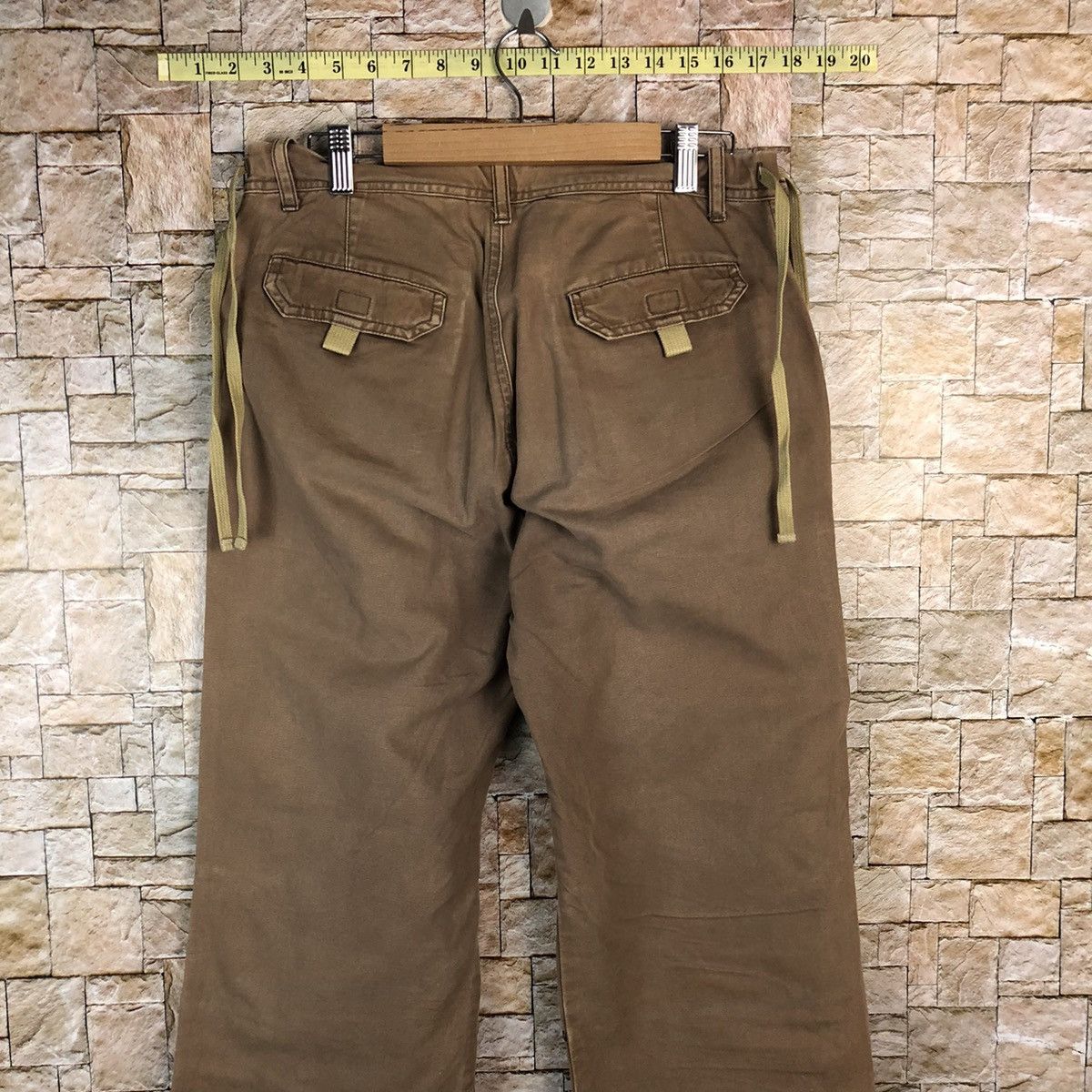 Japanese Brand Sunny Clouds Brown Cargo Multipocket Pants #A992 Size US 29 - 14 Thumbnail