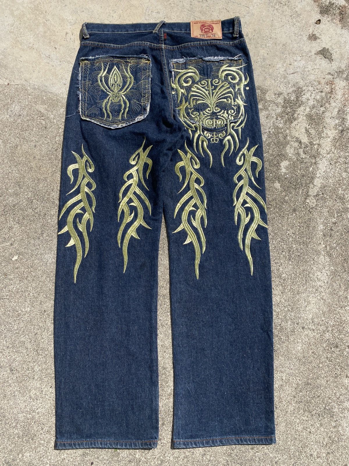JNCO RMC Embroidery Denim Jean Size US 36 / EU 52 - 1 Thumbnail