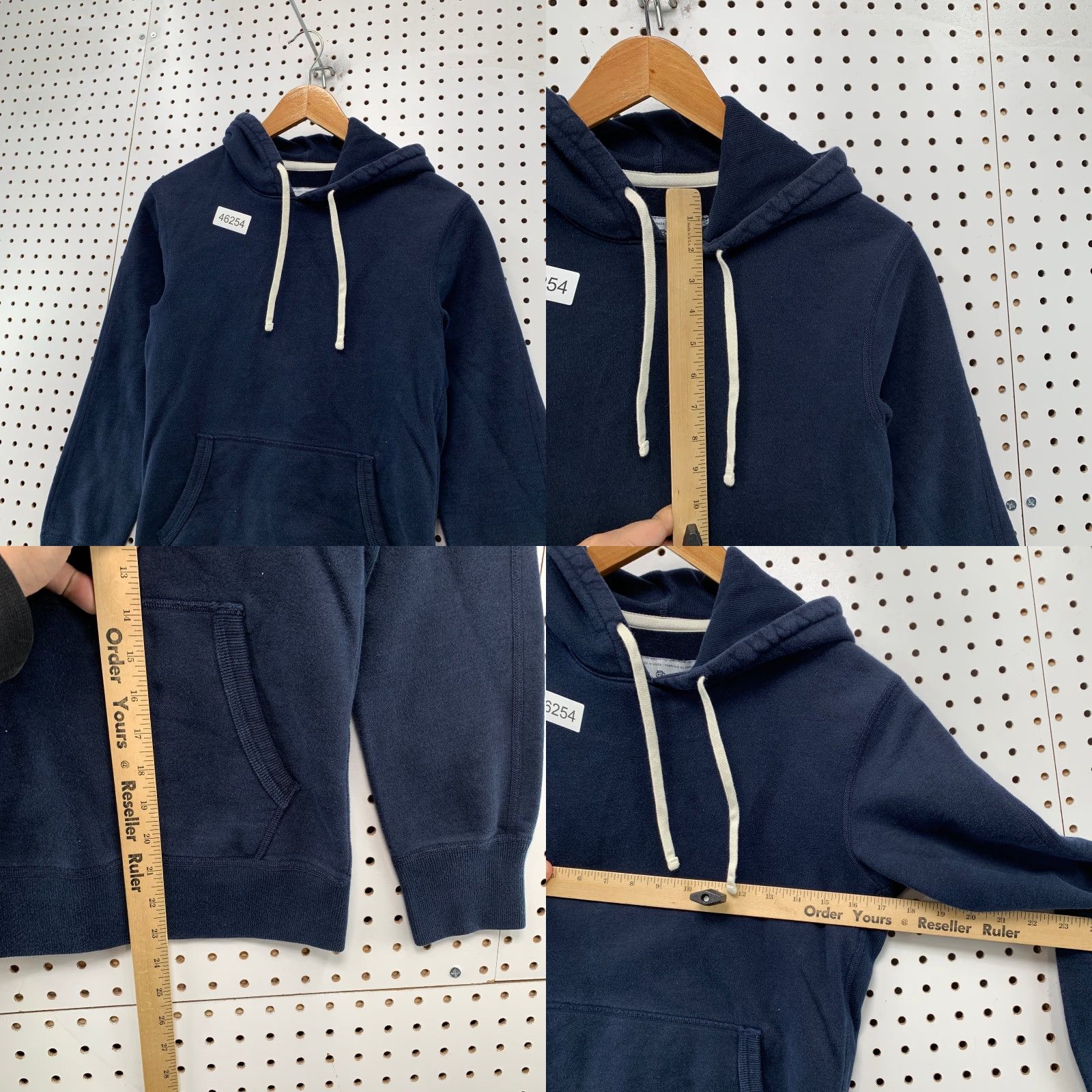 Reigning Champ Reigning Champ Hoodie Sweatshirt Mens XS Navy Blue Heavyweight Hooded Pullover Size US XS / EU 42 / 0 - 8 Thumbnail