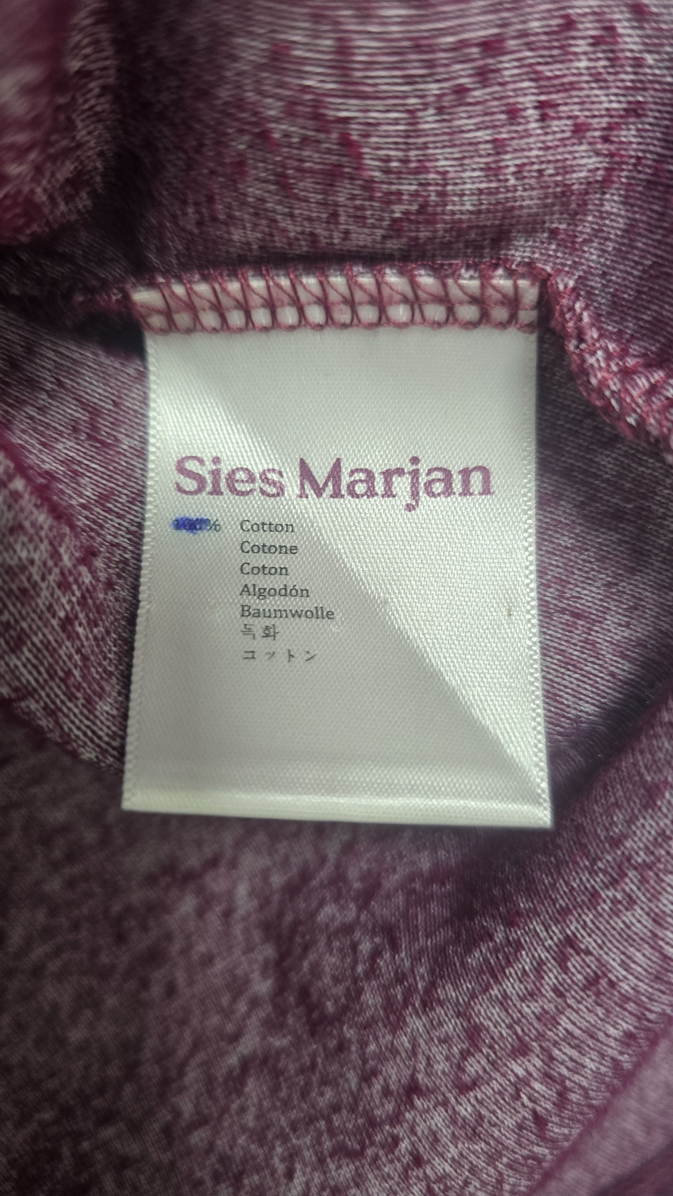Sies Marjan sies marjan burgundy polo shirt Size US L / EU 52-54 / 3 - 4 Thumbnail