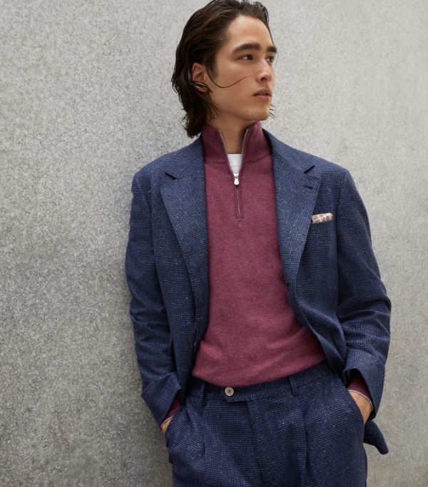 Brunello Cucinelli Jacket in Dark Blue Size US M / EU 48-50 / 2 - 2 Thumbnail