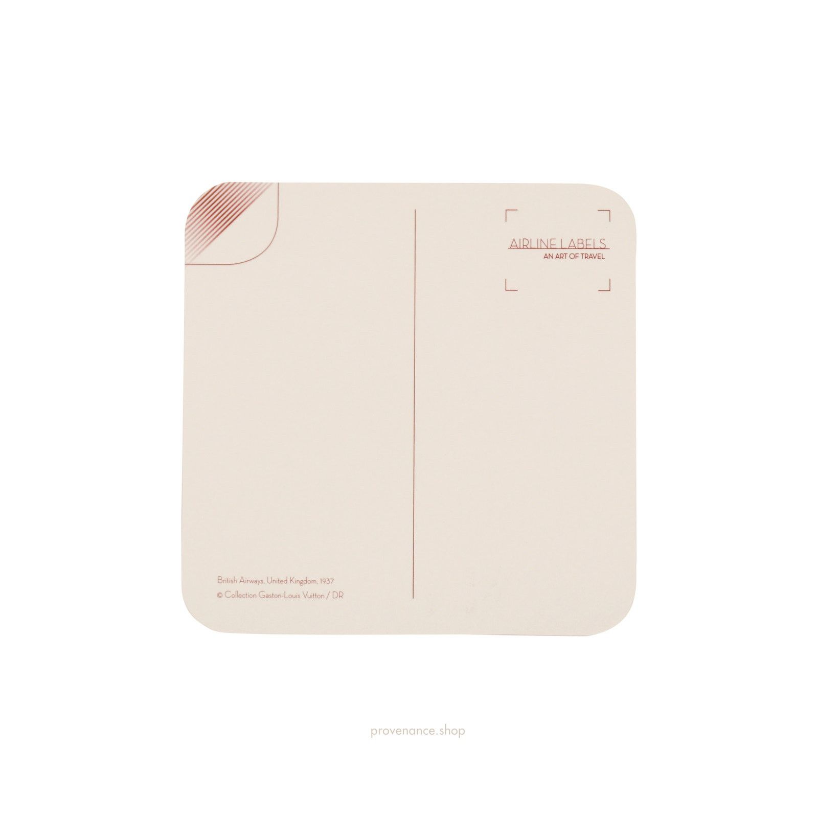 Louis Vuitton 🔴 Airline Label Postcard Sticker- BRITISH AIRWAYS Size ONE SIZE - 2 Thumbnail