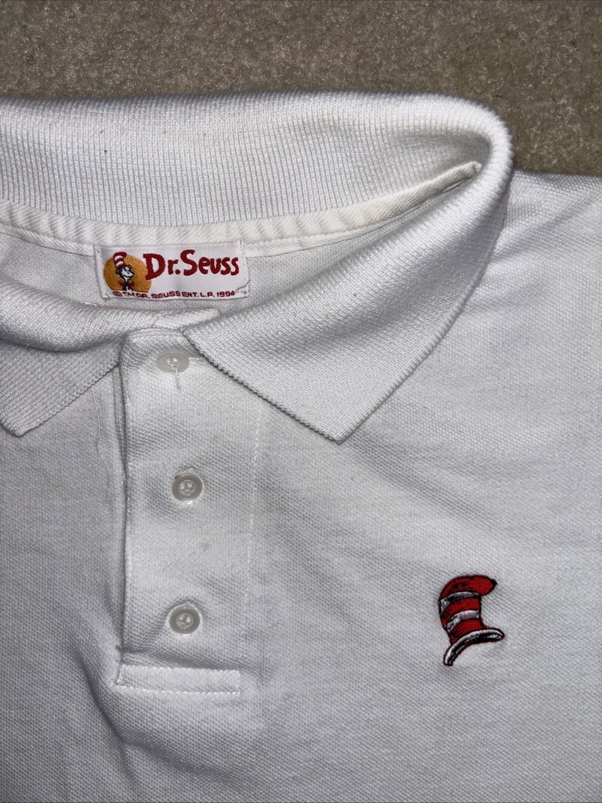Vintage Vintage Dr. Seuss White Polo 1994 Mens Size L Made in USA Size US L / EU 52-54 / 3 - 3 Thumbnail