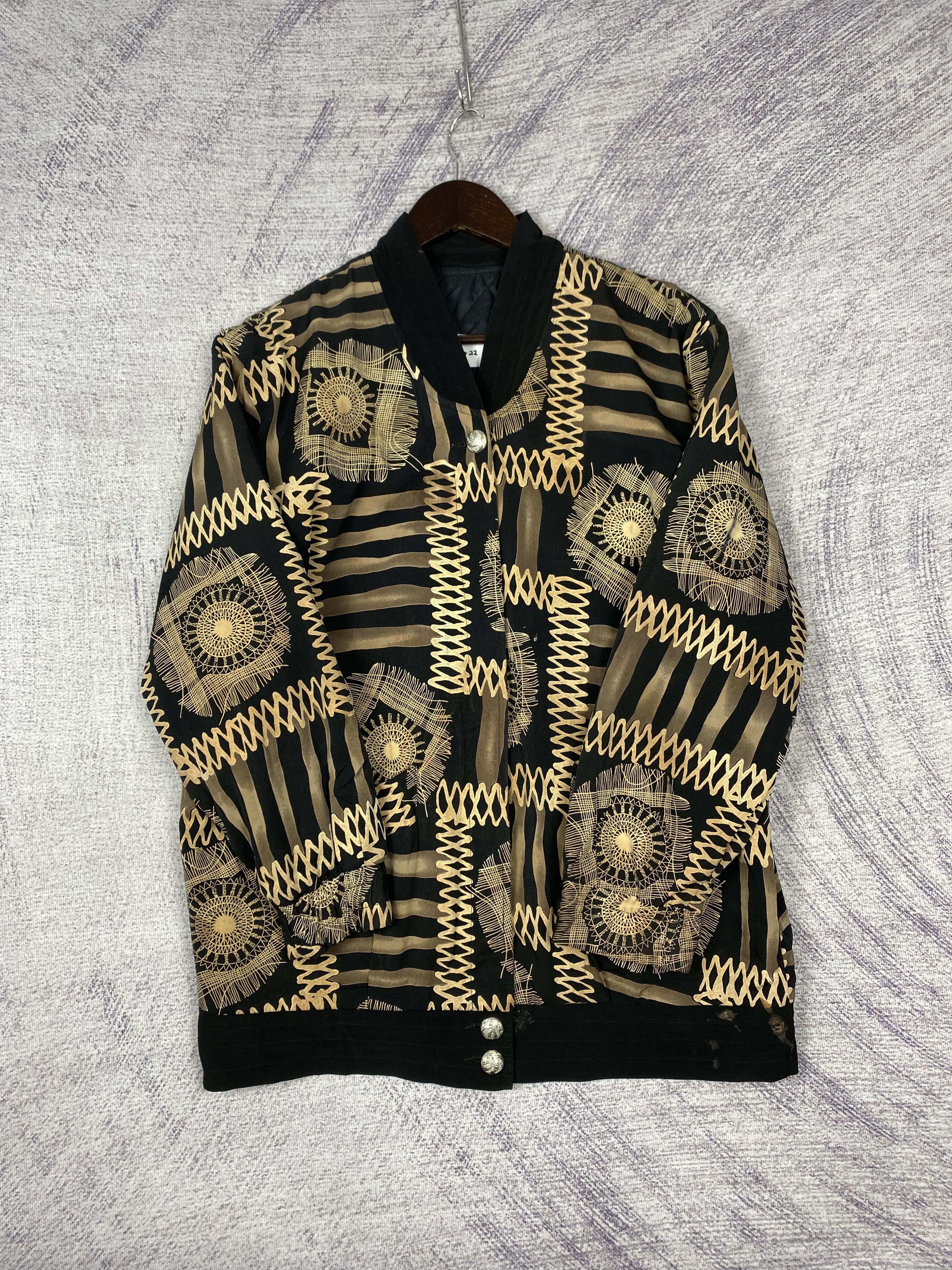 Vintage Japanese Brand Monogram Quilted Lining Jacket