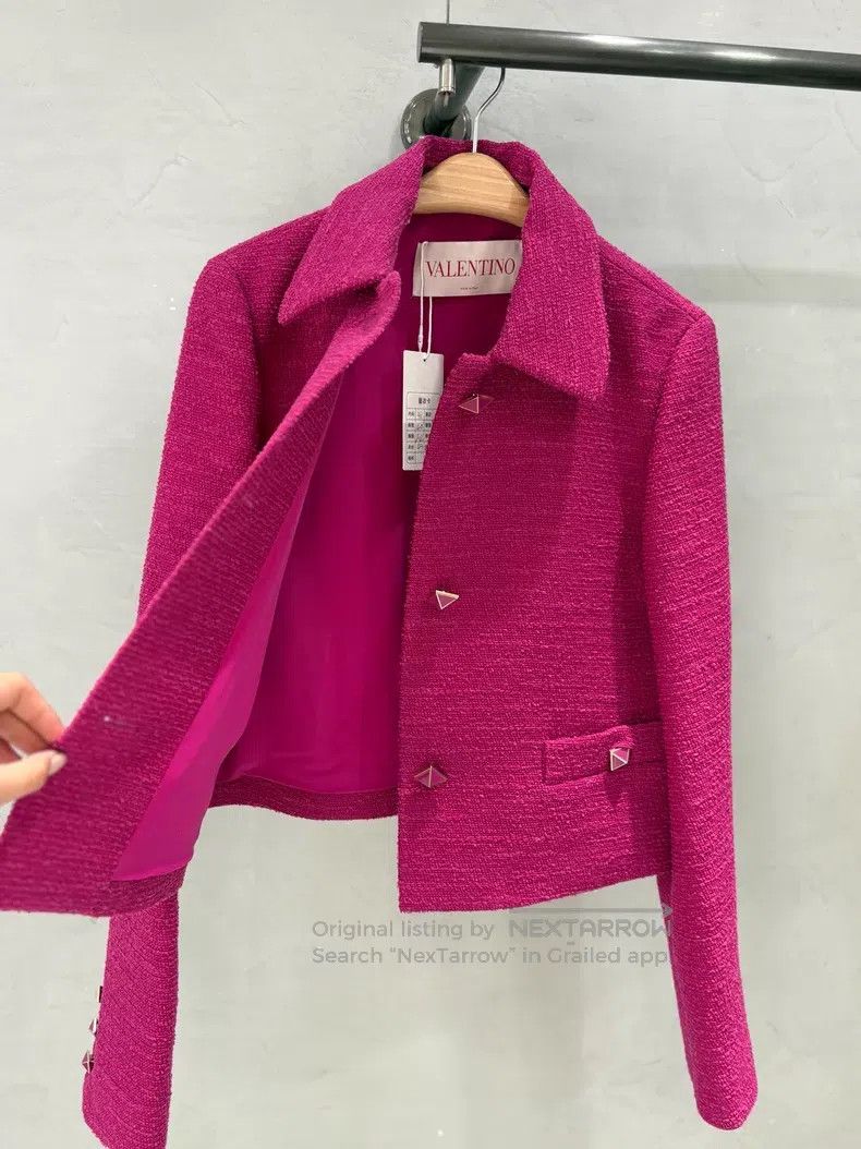 Valentino Valentino Rose pink wool short coat Size XS / US 0-2 / IT 36-38 - 6 Thumbnail
