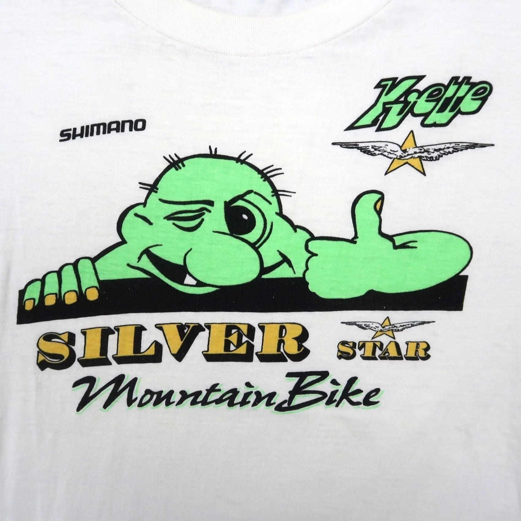 Vintage VINTAGE Shimano Shirt Mens L White 80s Silver Star Mountain Bike Graphic Size US L / EU 52-54 / 3 - 3 Thumbnail