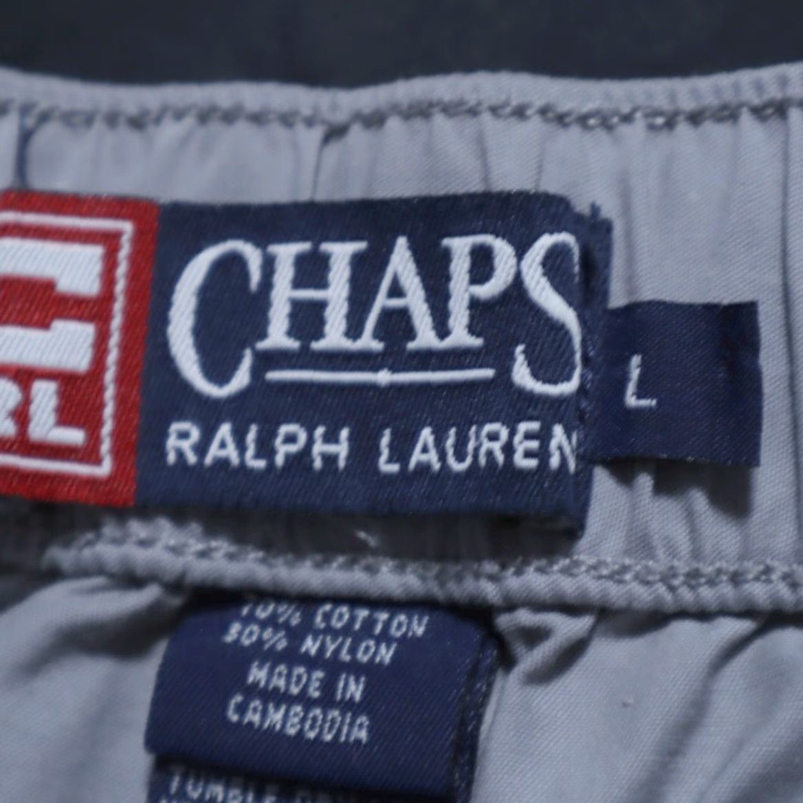 Ralph Lauren VTG Chaps Ralph Lauren Baggy Cotton Blend Chino Pants Gray Men's L Size US 33 - 5 Thumbnail