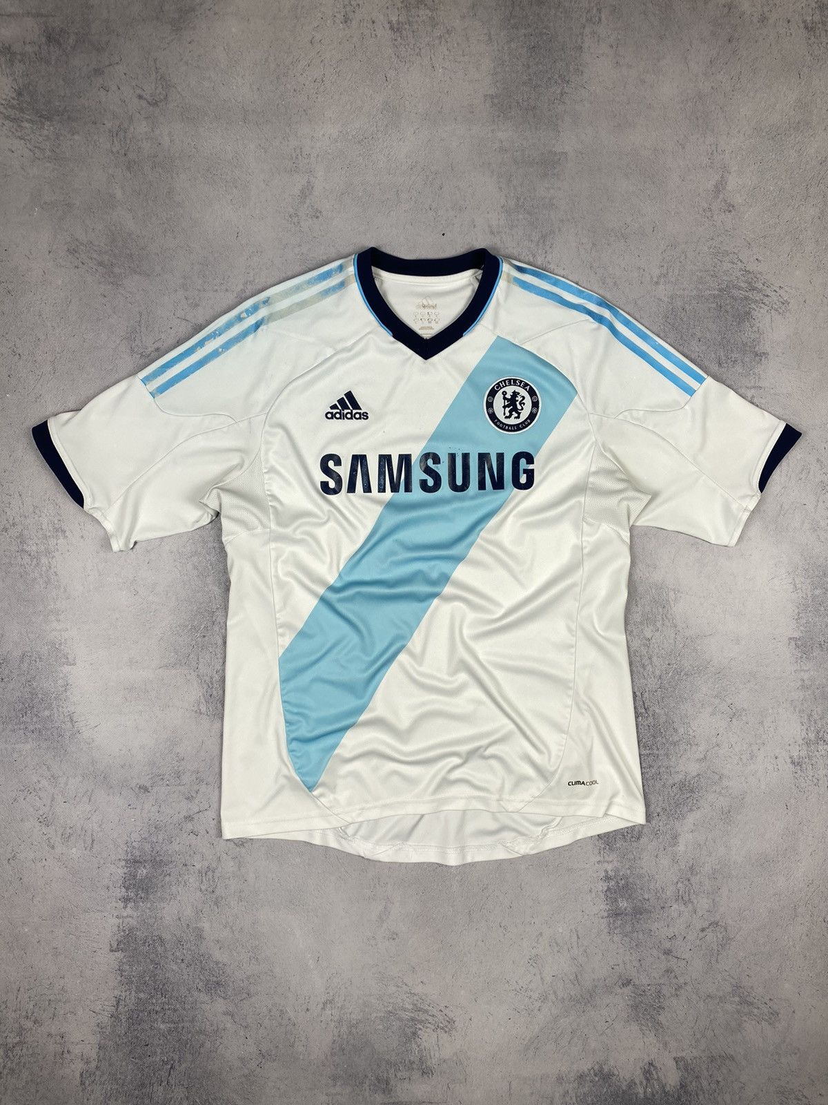 Adidas × Chelsea Soccer Adidas Chelsea 2012 2013 Samsung Away Soccer Jersey Football Size US L / EU 52-54 / 3 - 2 Thumbnail