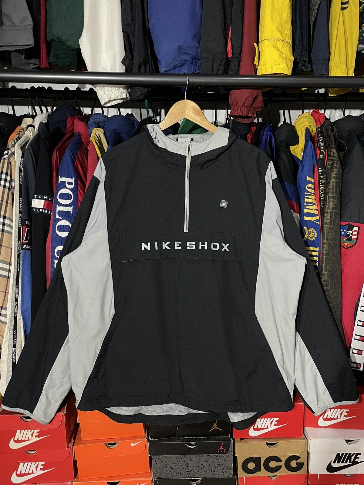 Nike × Vintage Windbreaker Nike Shox 00’s Size US XL / EU 56 / 4 - 6 Thumbnail