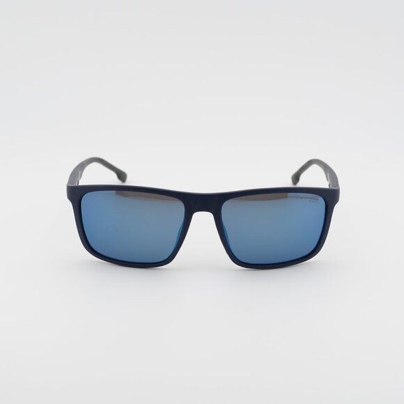 Carrera CARRERA 8047/S 0PJP XT Sunglasses Blue Rectangle Frame Size ONE SIZE - 2 Thumbnail