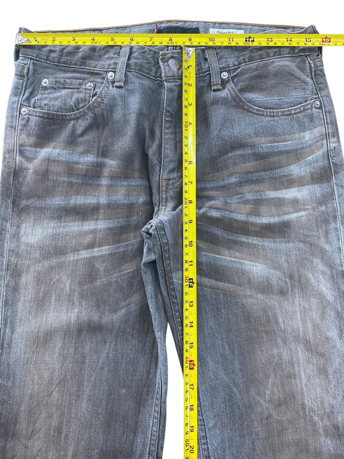 Levi's Levi’s Mud Wash Whiskered Style Straight Leg Jeans Size US 32 / EU 48 - 6 Thumbnail
