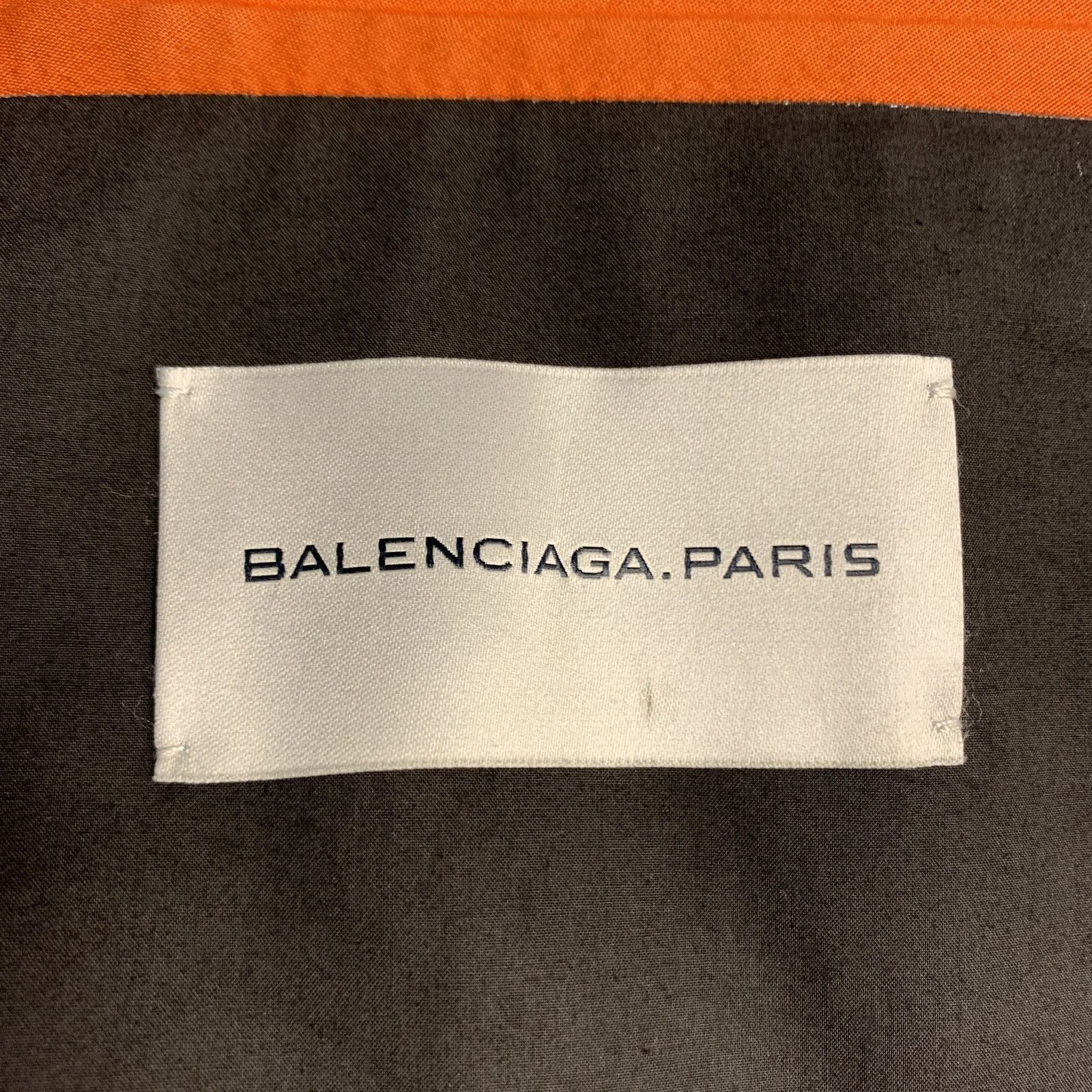 Balenciaga 38 Khaki Mixed Materials Coated Double Breasted Cotton Coat Size US S / EU 44-46 / 1 - 8 Thumbnail