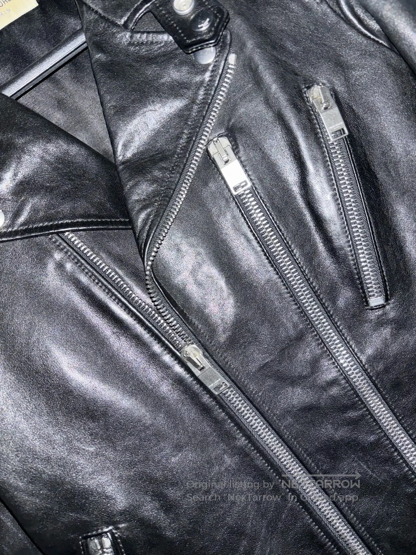 Saint Laurent Paris Saint Laurent Black Leather Motorcycle Jacket. Size US S / EU 44-46 / 1 - 4 Thumbnail