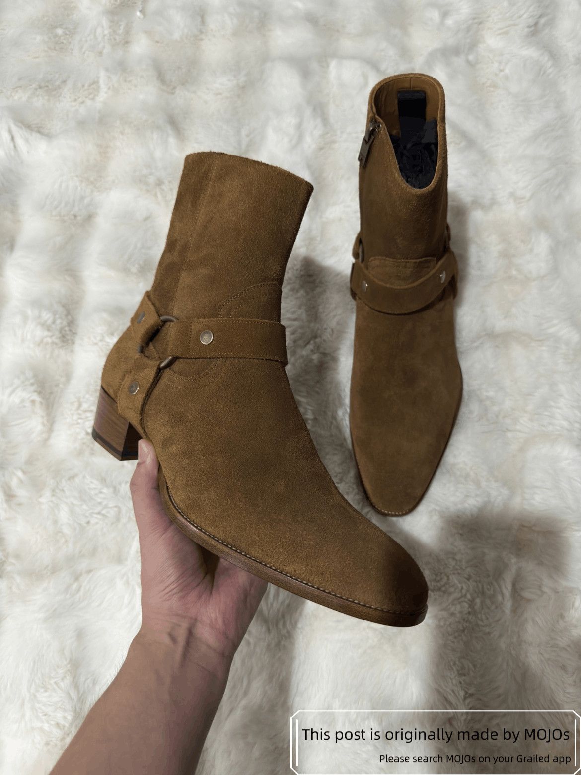 Saint Laurent Paris Sz 43 Saint Laurent Paris Buckle Wyatt 40 Harness Boots Size US 10 / EU 43 - 7 Thumbnail