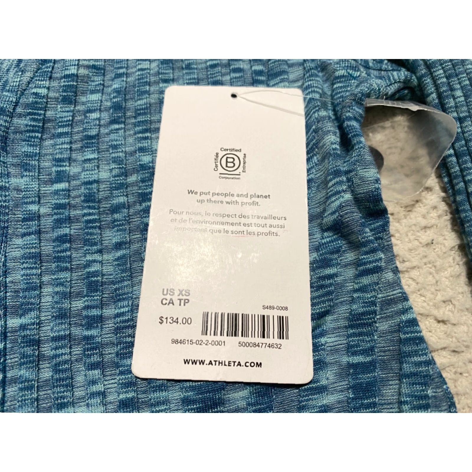 Athleta Athleta Cardigan Sweater Women's XS Blue Button Up Seamless Ribbed V-Neck Slim Knit NWT Size XS / US 0-2 / IT 36-38 - 6 Thumbnail
