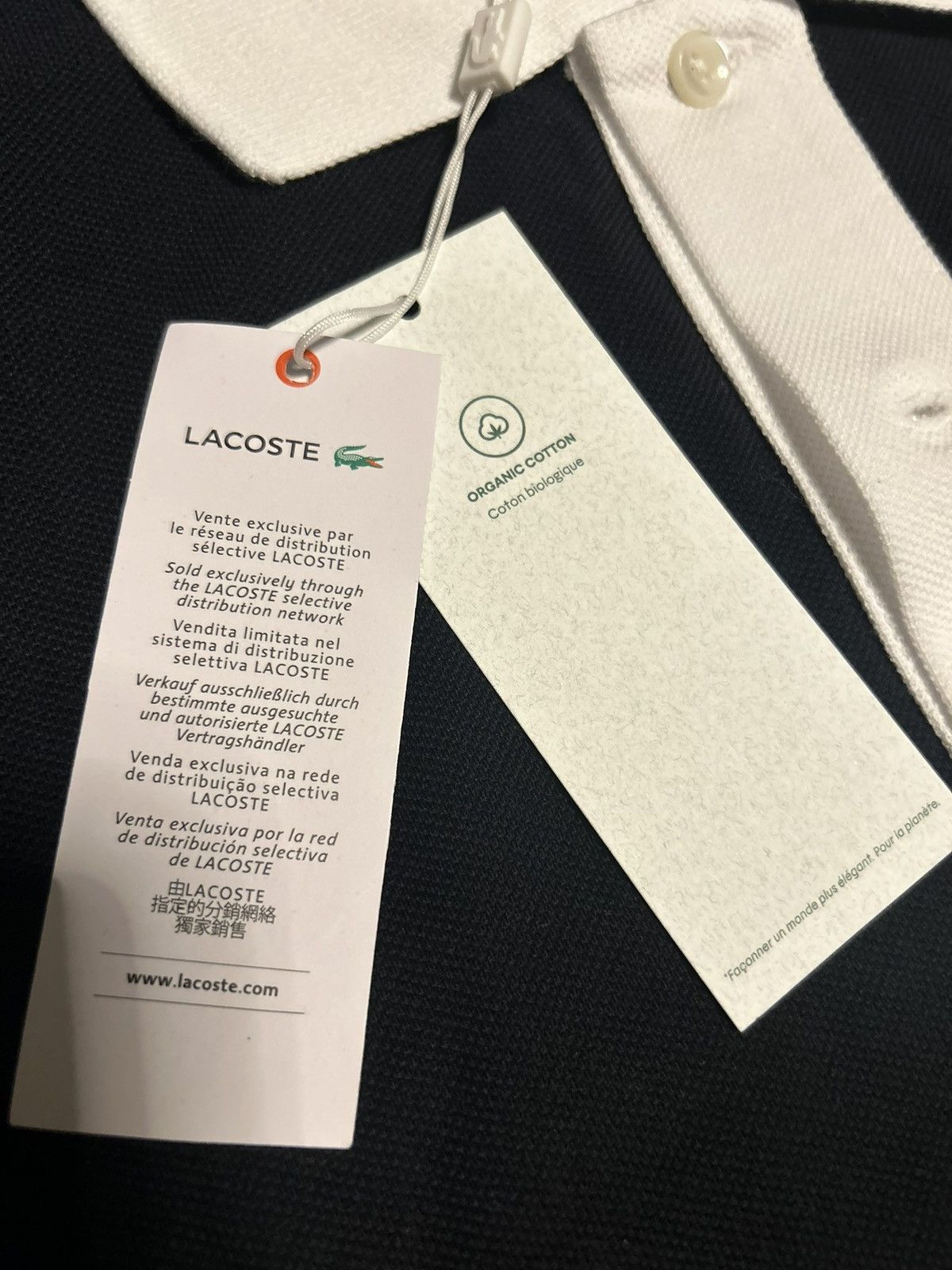 Lacoste Lacoste Polo Shirt - Men’s Size L - Black//White Collar Size US L / EU 52-54 / 3 - 6 Thumbnail