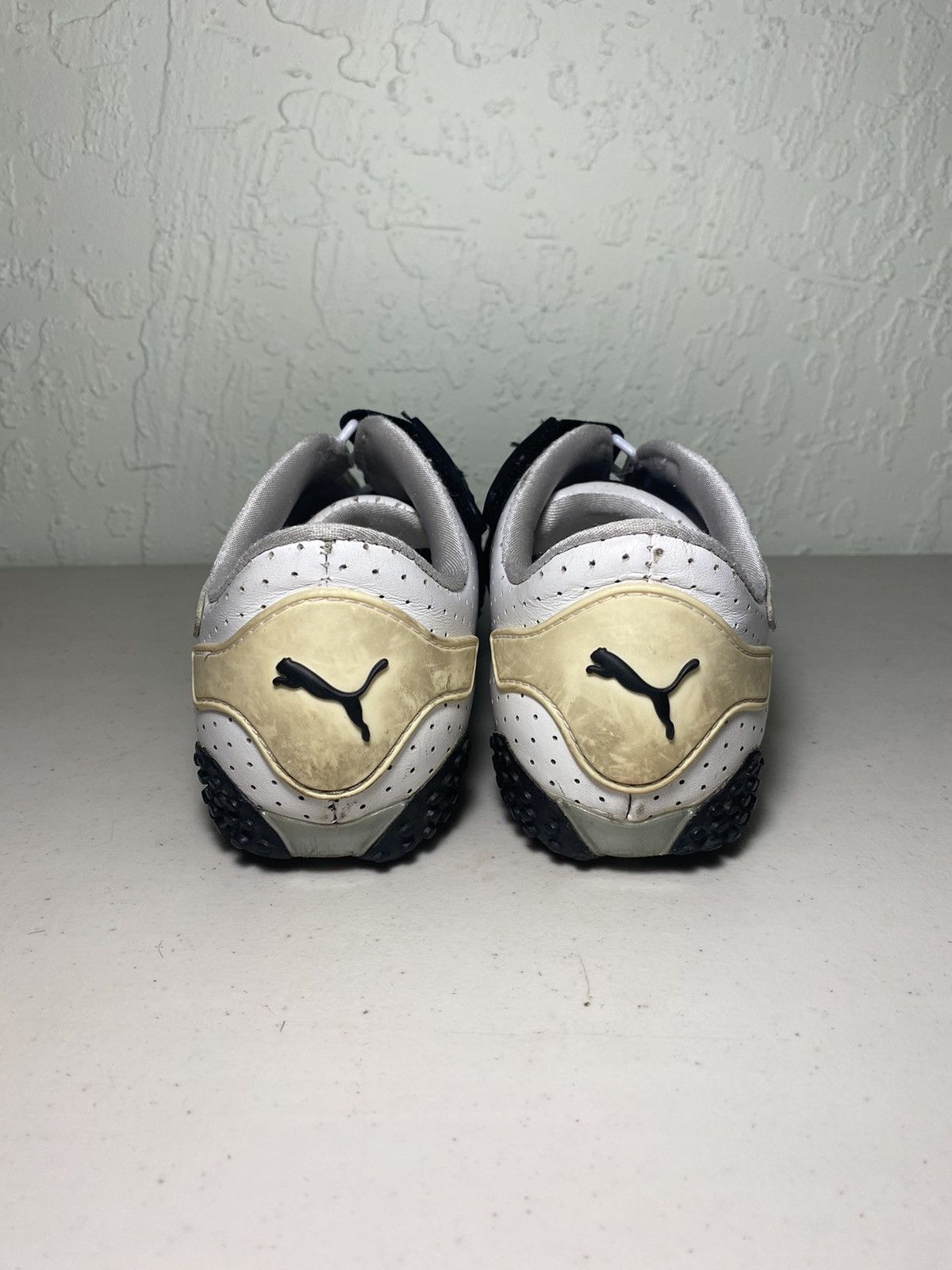 Puma PUMA Mostro White Leather Driving/Riding Shoes Size US 7 / IT 37 - 4 Thumbnail