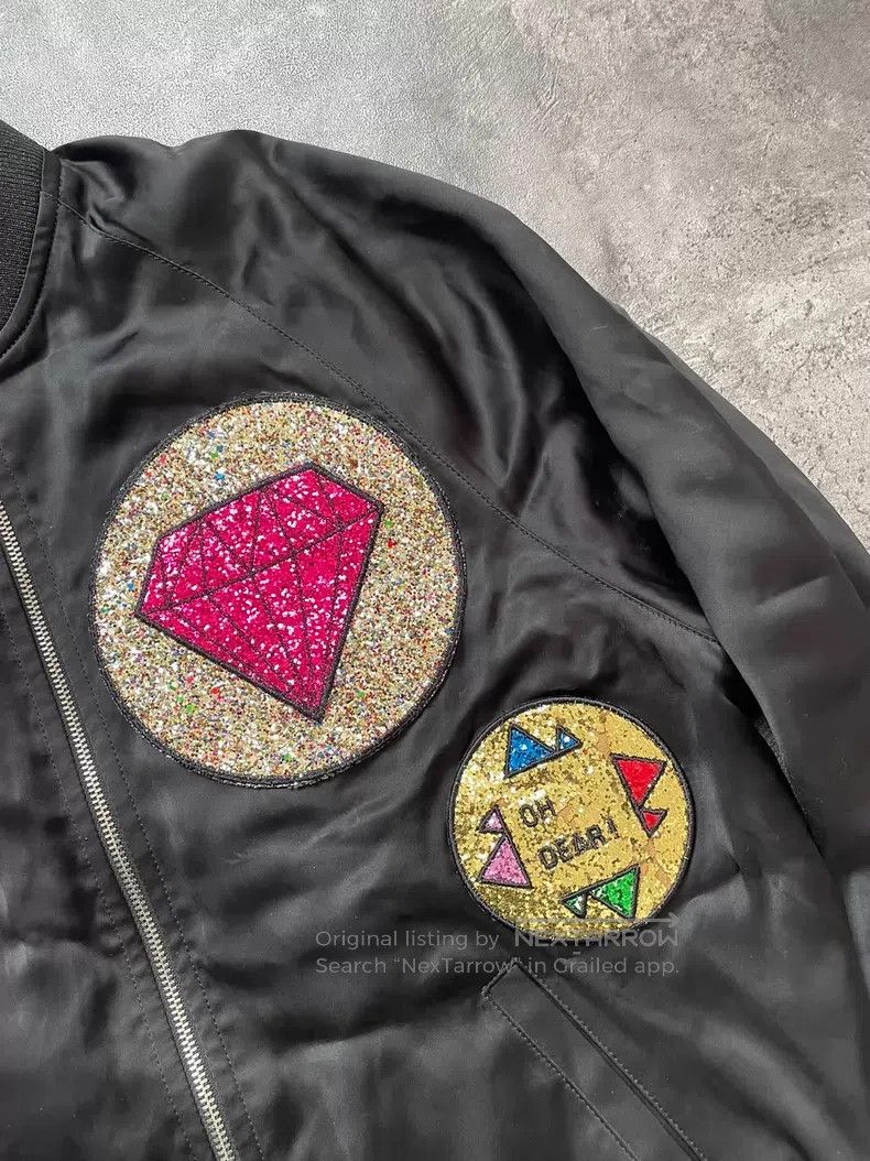 Saint Laurent Paris Saint Laurent Paris Glitter Diamond Badge Embroidered Silk Size US S / EU 44-46 / 1 - 3 Thumbnail