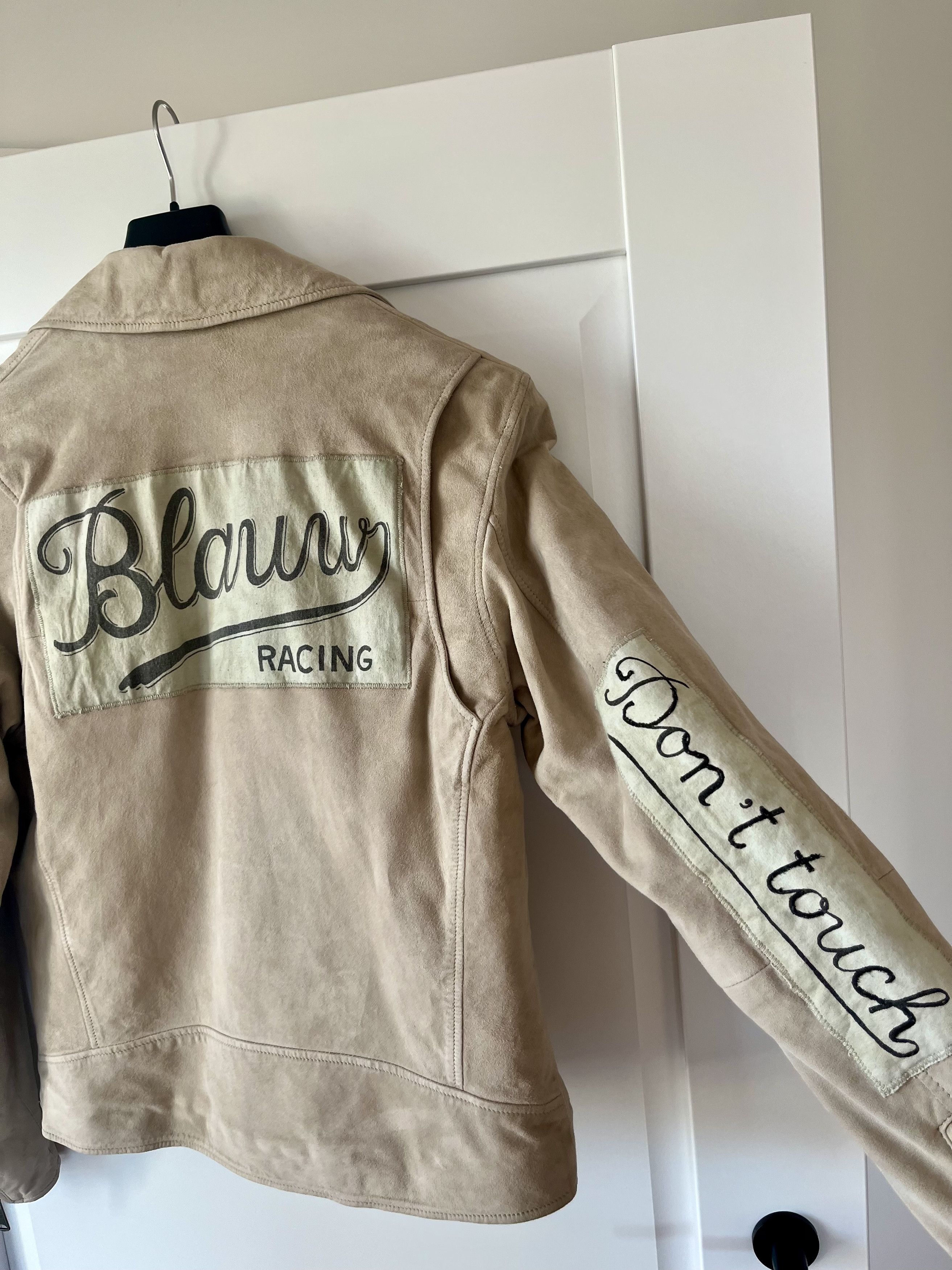Scotch & Soda Scotch & Soda Amsterdam Blauw Suede Biker Jacket Size M Size US M / EU 48-50 / 2 - 11 Thumbnail